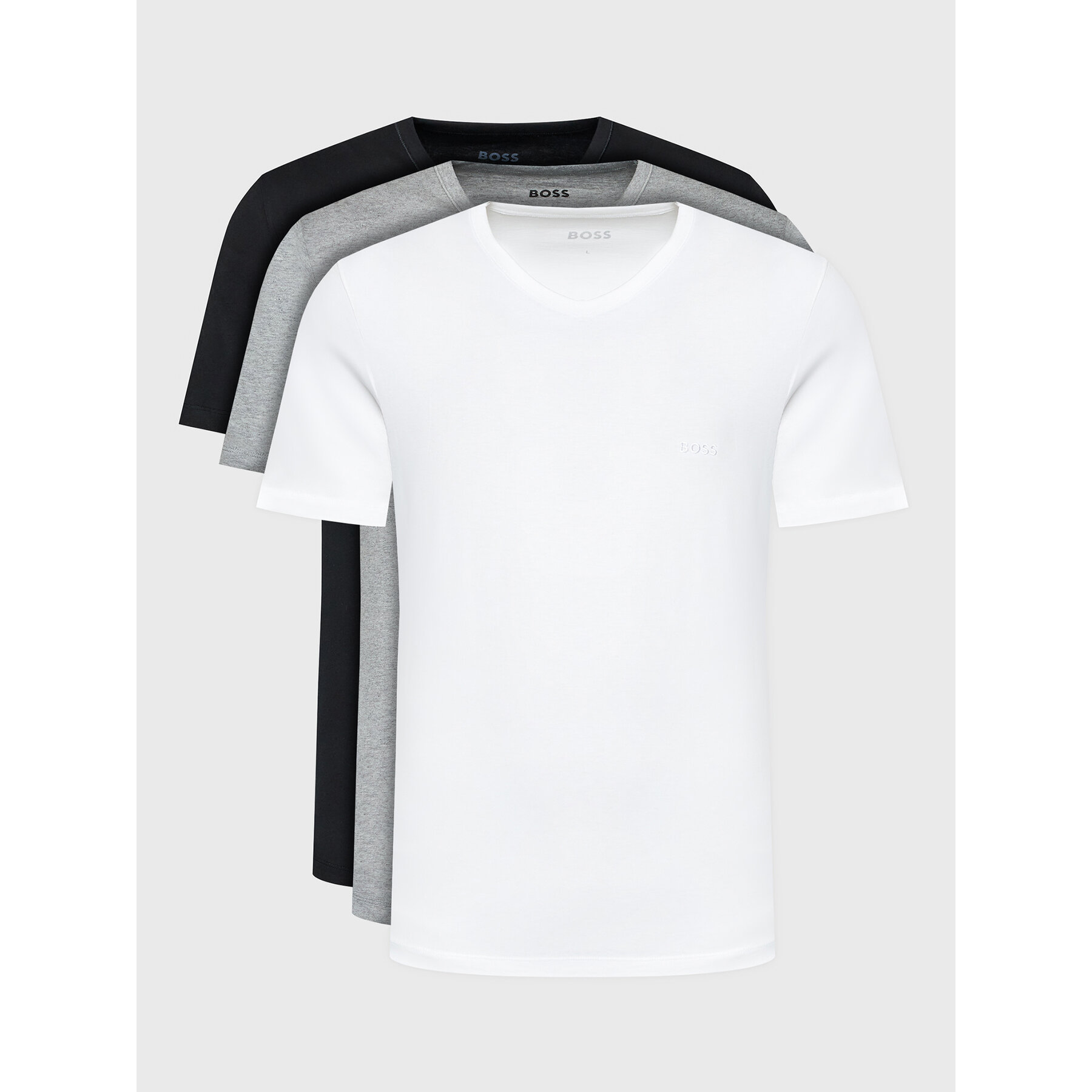 BOSS Komplet t-shirt majic﻿ Classic 50475285 Pisana Regular Fit