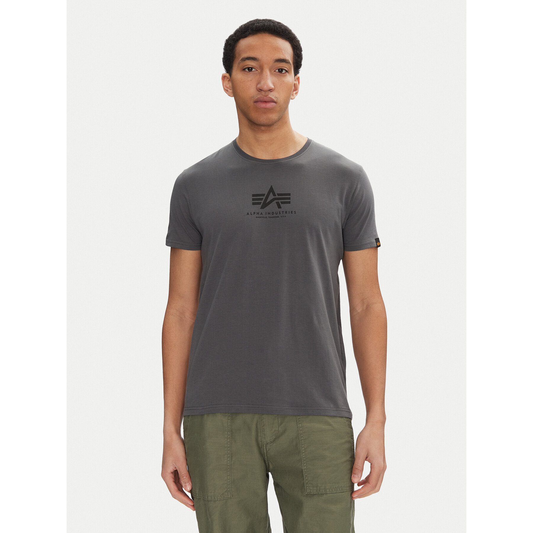 Alpha Industries Póló Basic 118533 Fekete Regular Fit