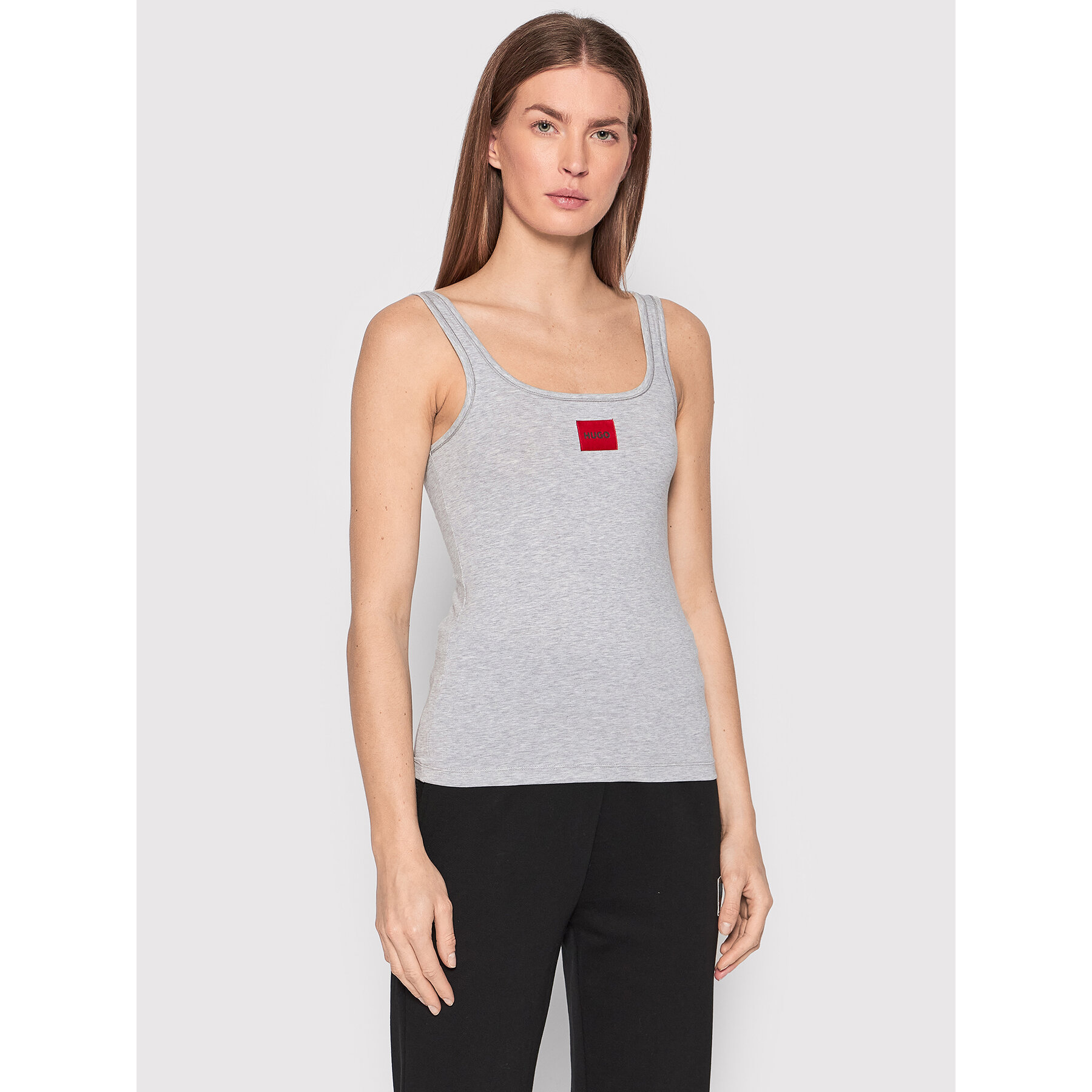 Hugo Τοπ Red Label 50469665 Γκρι Slim Fit