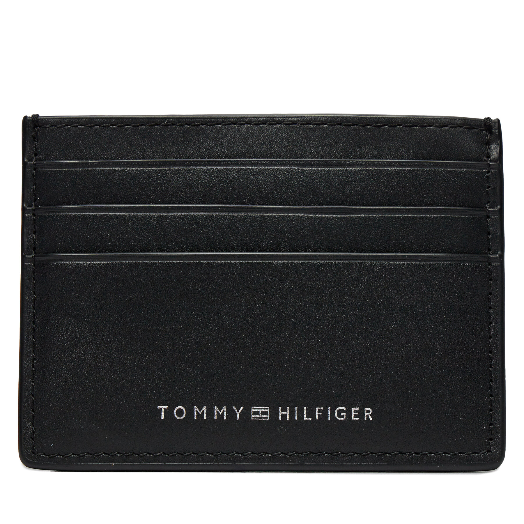Tommy Hilfiger Θήκη πιστωτικών καρτών Tommy Hilfiger Th Spw Leather Cc Holder AM0AM11845 Μαύρο