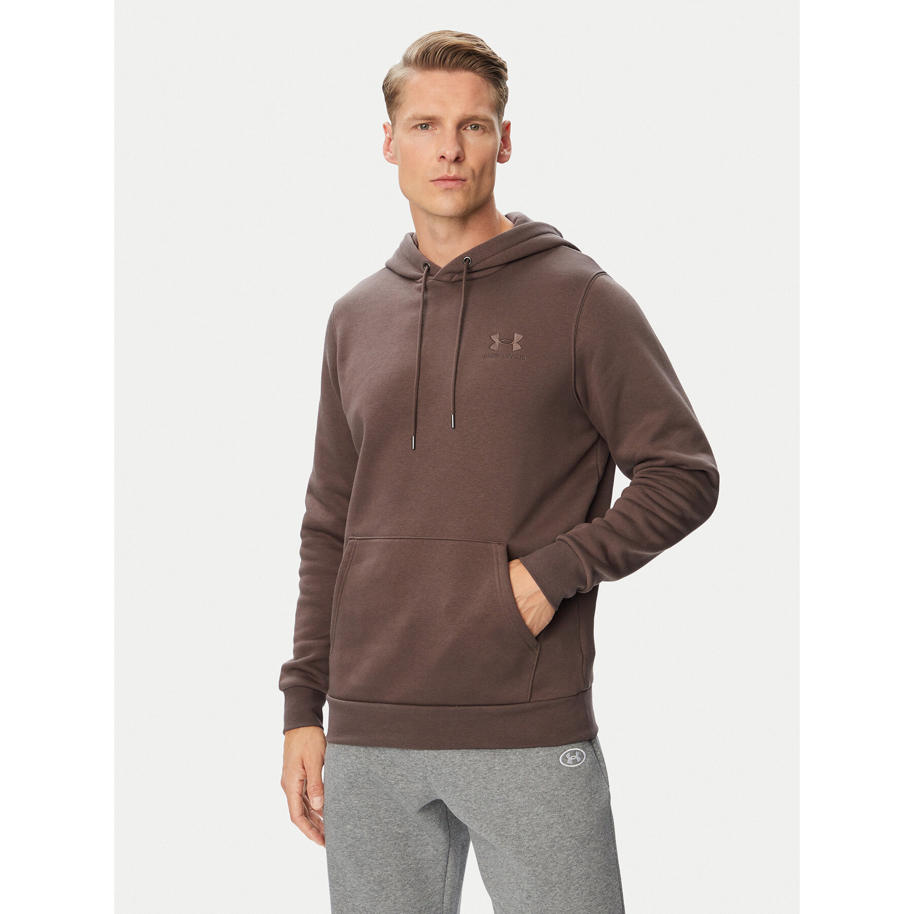 Under Armour Sweatshirt Ua Essential 1373880 Dunkelbraun Loose Fit