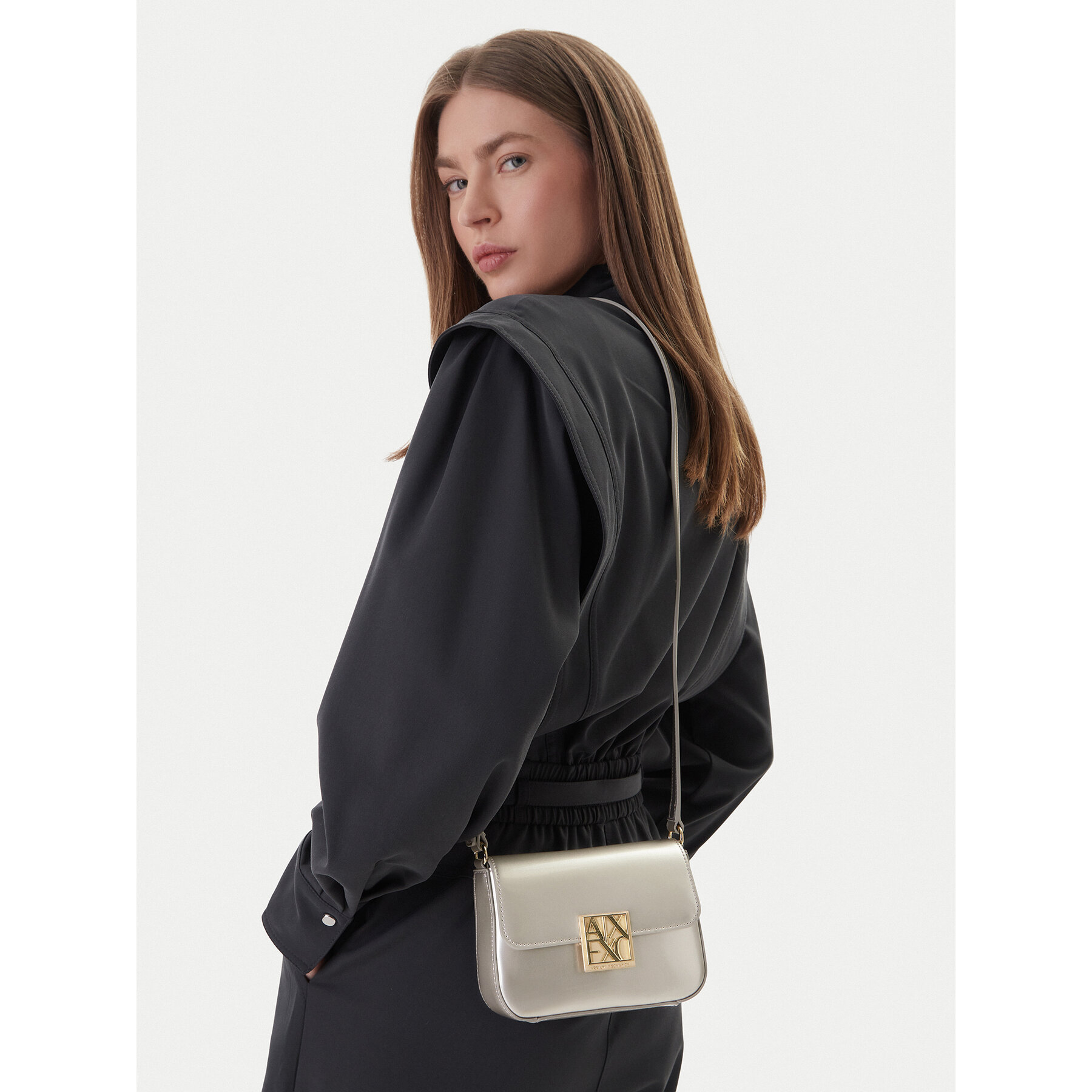 Ročna torba Armani Exchange XW002170 AF21362 U1046 Zlata
