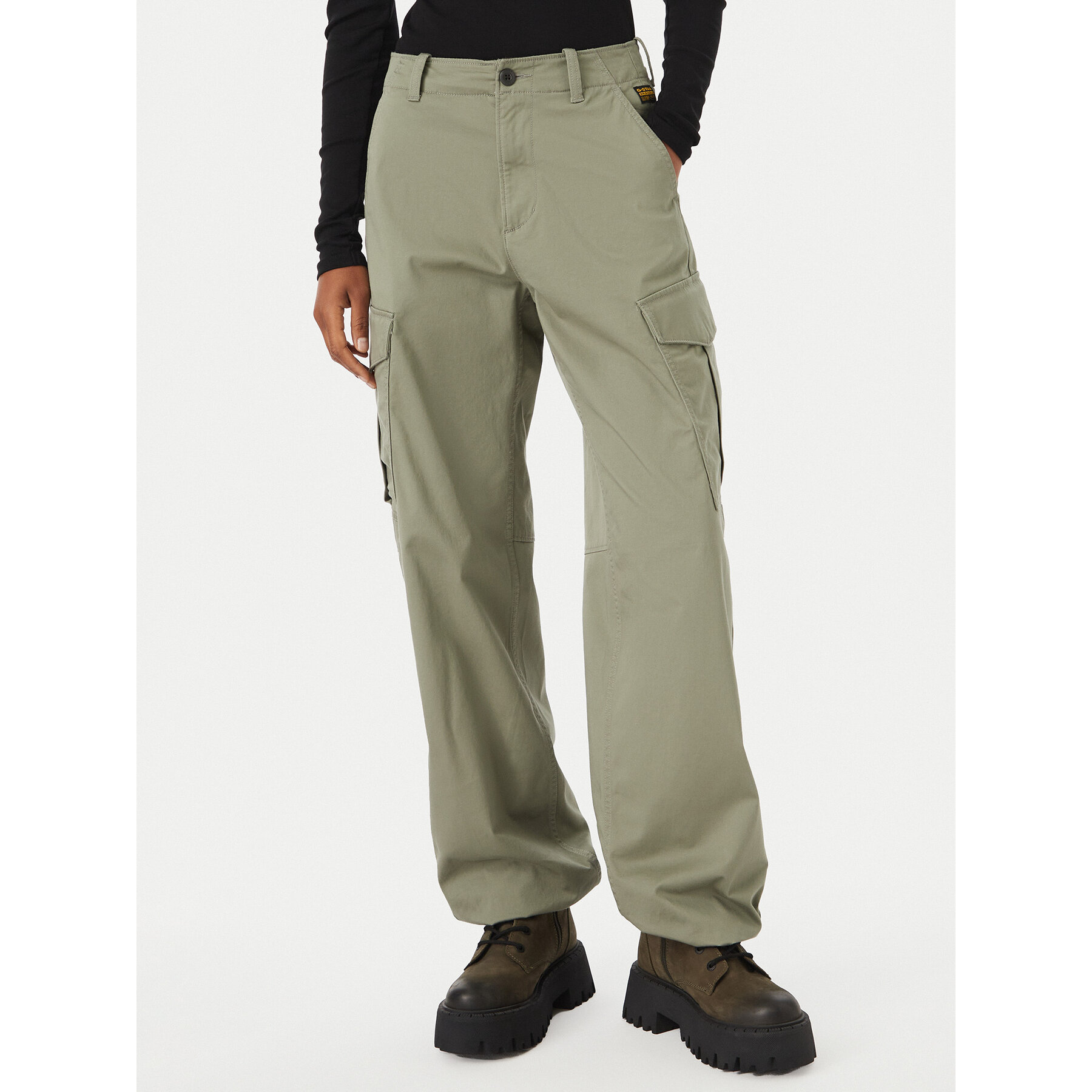 G-Star Raw Stoffhose D29512-5126 Grün Straight Fit