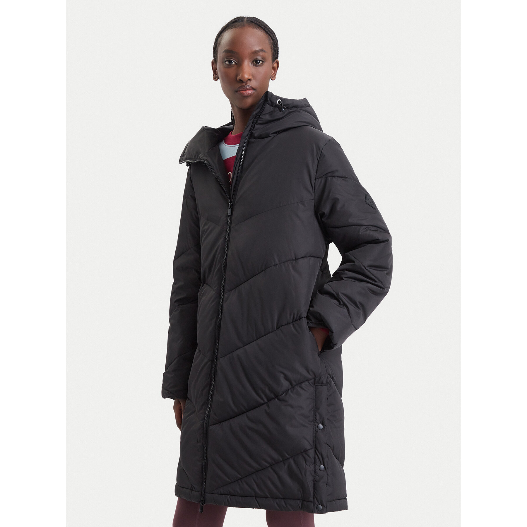 Roxy Winterjacke Shadow Wave ERJJK03724 Dunkelgrau Relaxed Fit