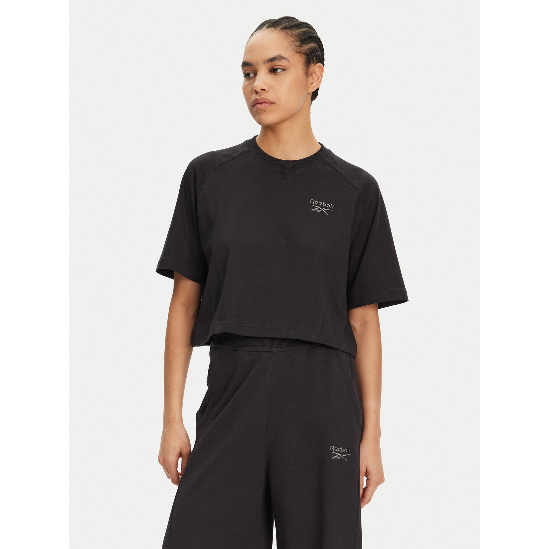 Reebok Majica 100214092 139-18-00 Črna Regular Fit