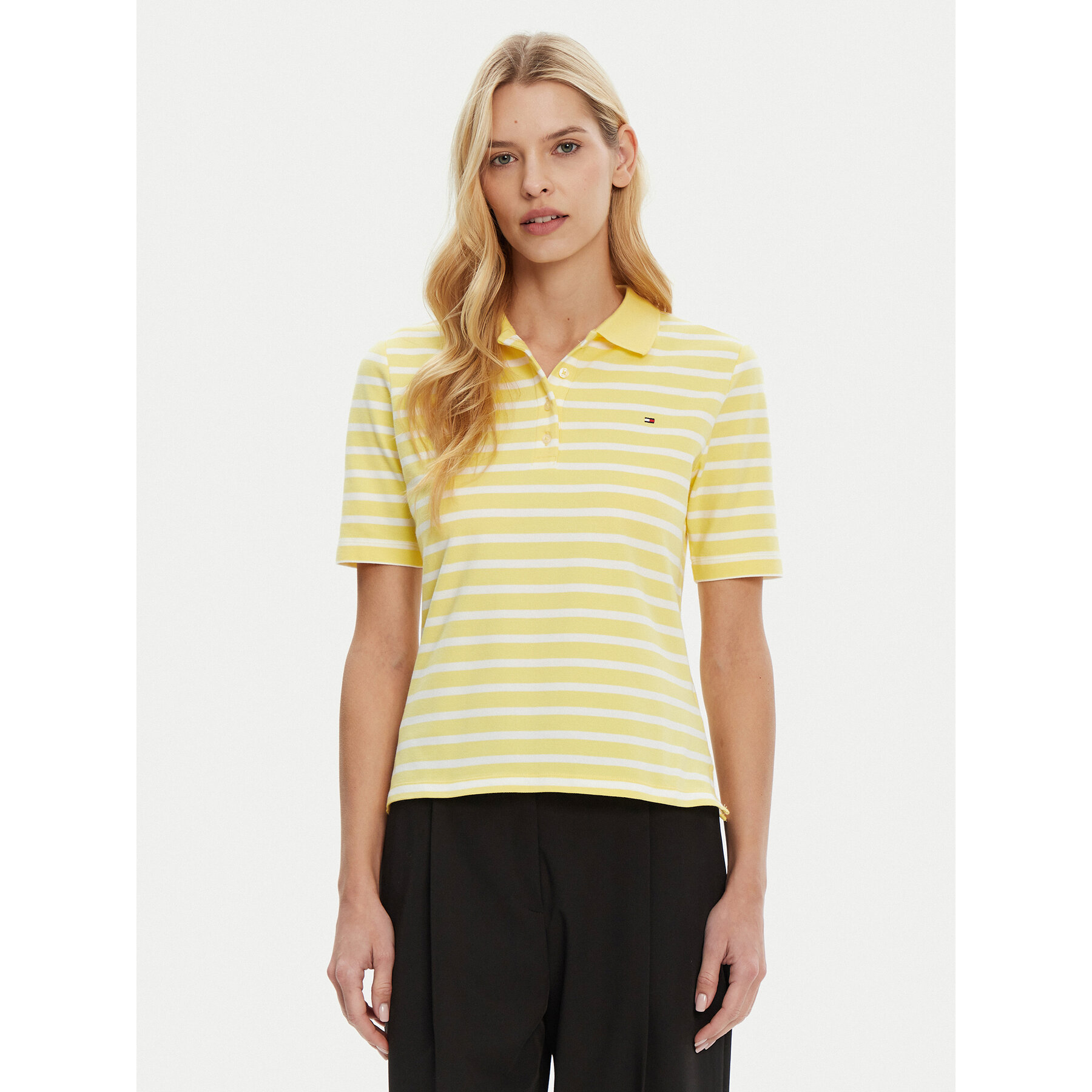 Tommy Hilfiger Tommy Hilfiger Polo 1985 WW0WW43224 Κίτρινο Regular Fit