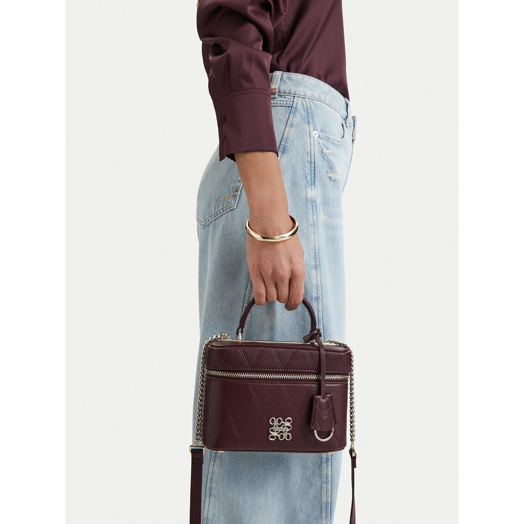 Geantă Nine West CEO- LUXE MOMENT-LDA9382 Vișiniu