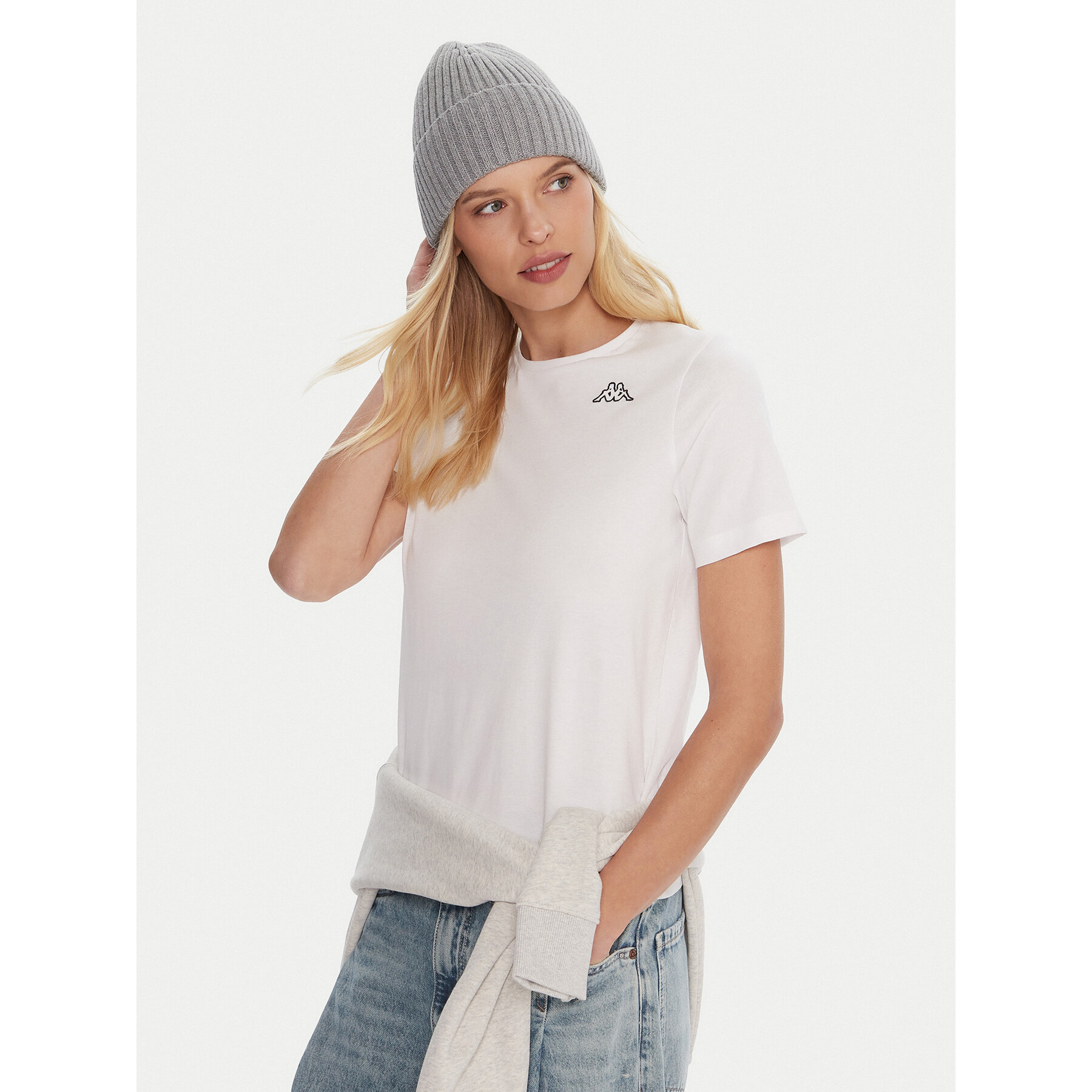 Kappa Kappa Σετ 2 T-Shirts Logo Alyce 322564W Λευκό Regular Fit