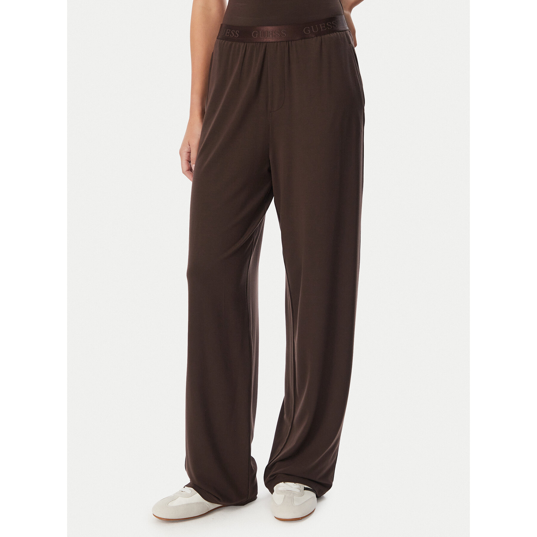 Guess Παντελόνι φόρμας O6BB06 K5060 Καφέ Regular Fit