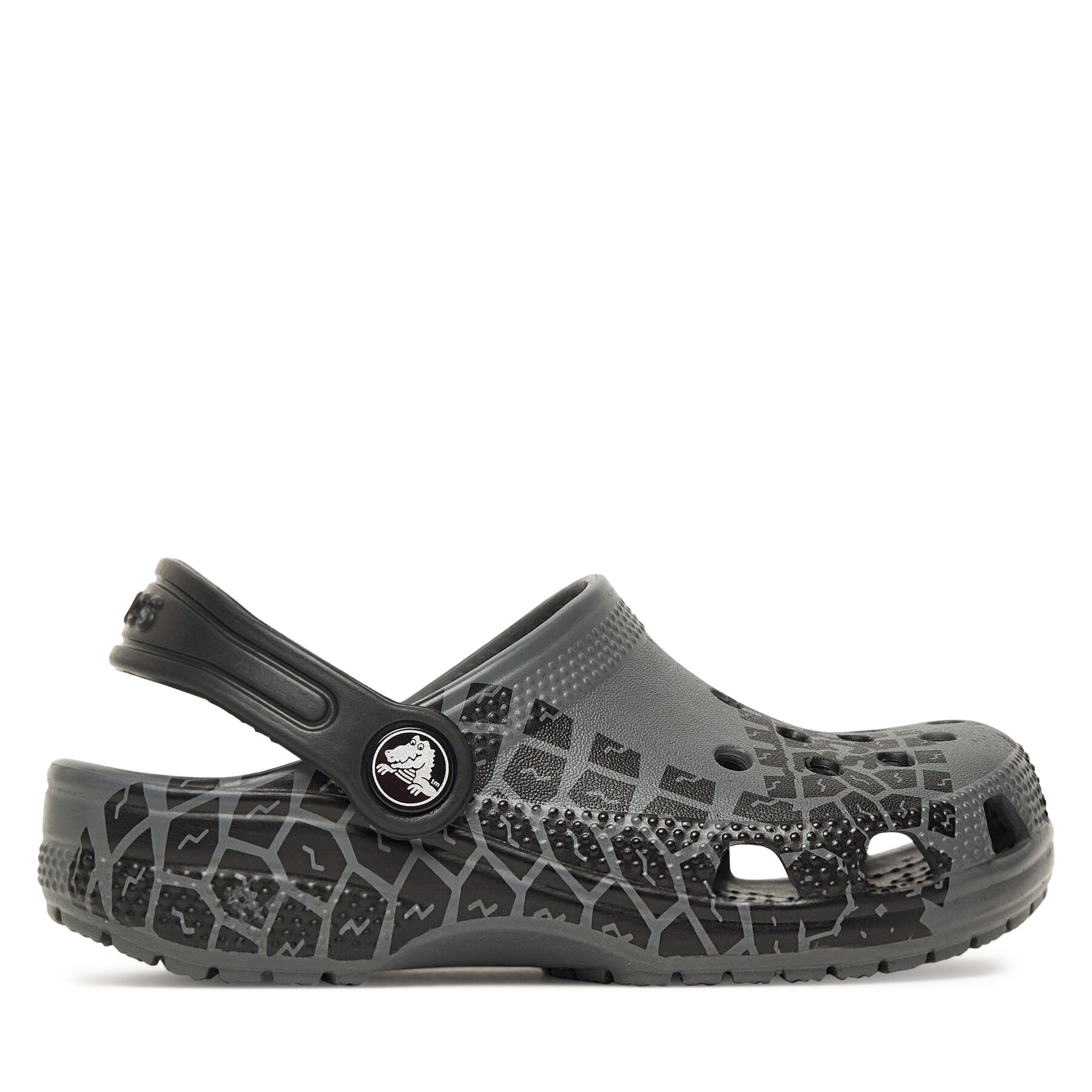 Papucs Crocs Kids Tire Print Classic Clog 211261 Szürke