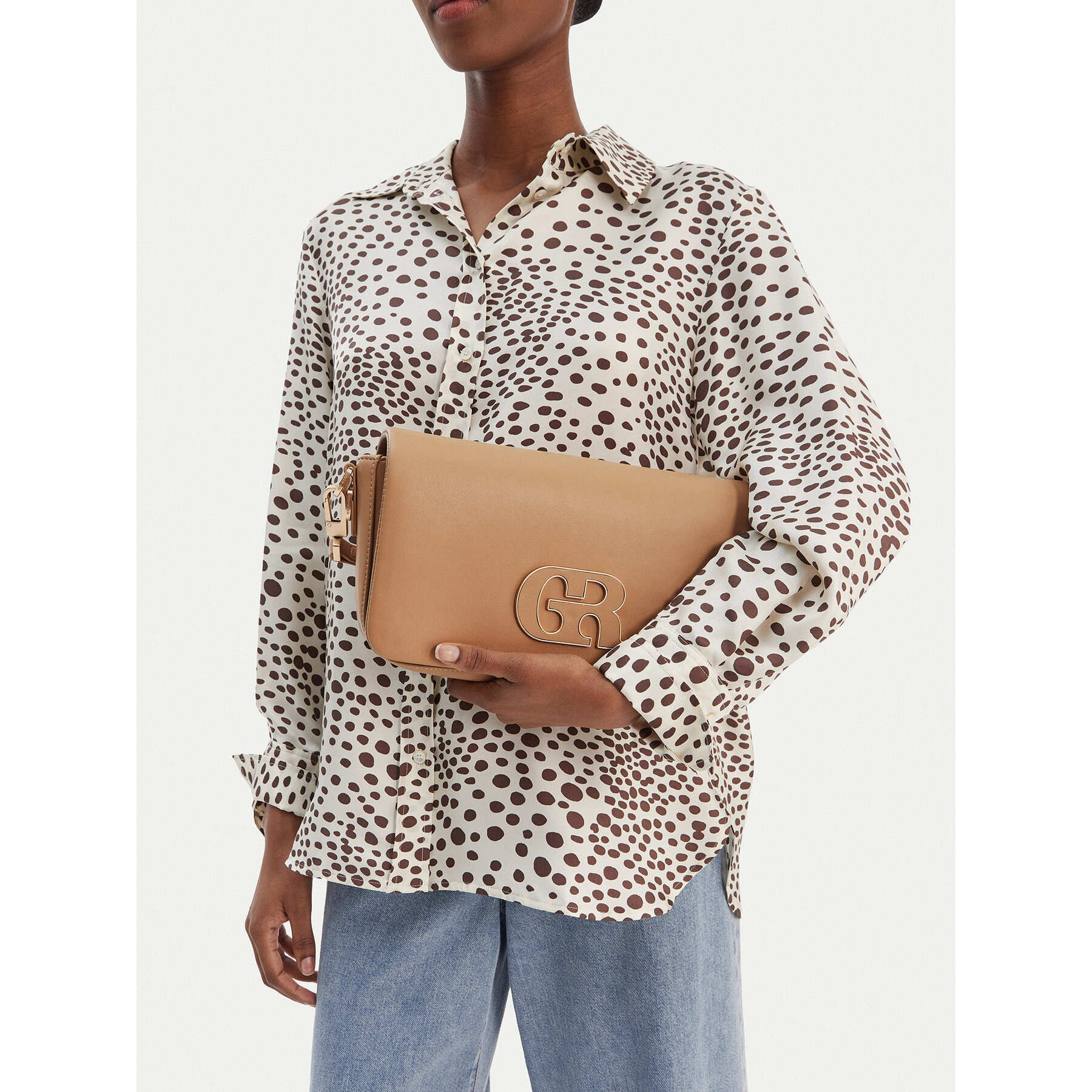 Дамска чанта GINO ROSSI EO-LDA8553 Бежов