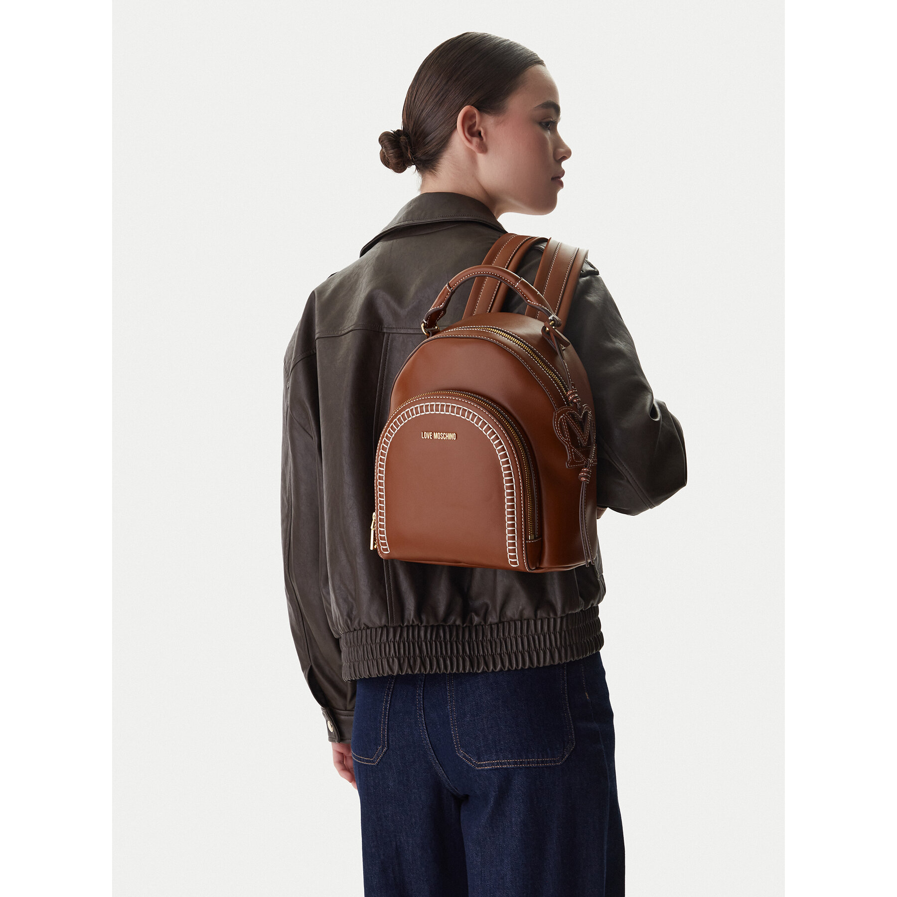 Hátizsák LOVE MOSCHINO JC4094PP1OLI0200 Barna