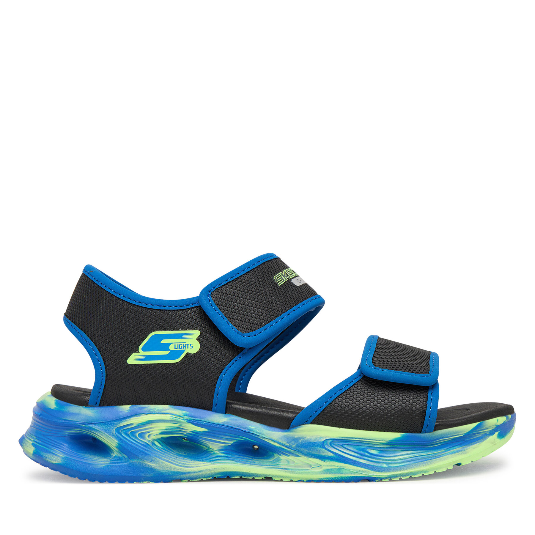 Sandali Skechers S-Lights: Sola Glow Sandal - Fusion Brights 407032L/BKBL Črna