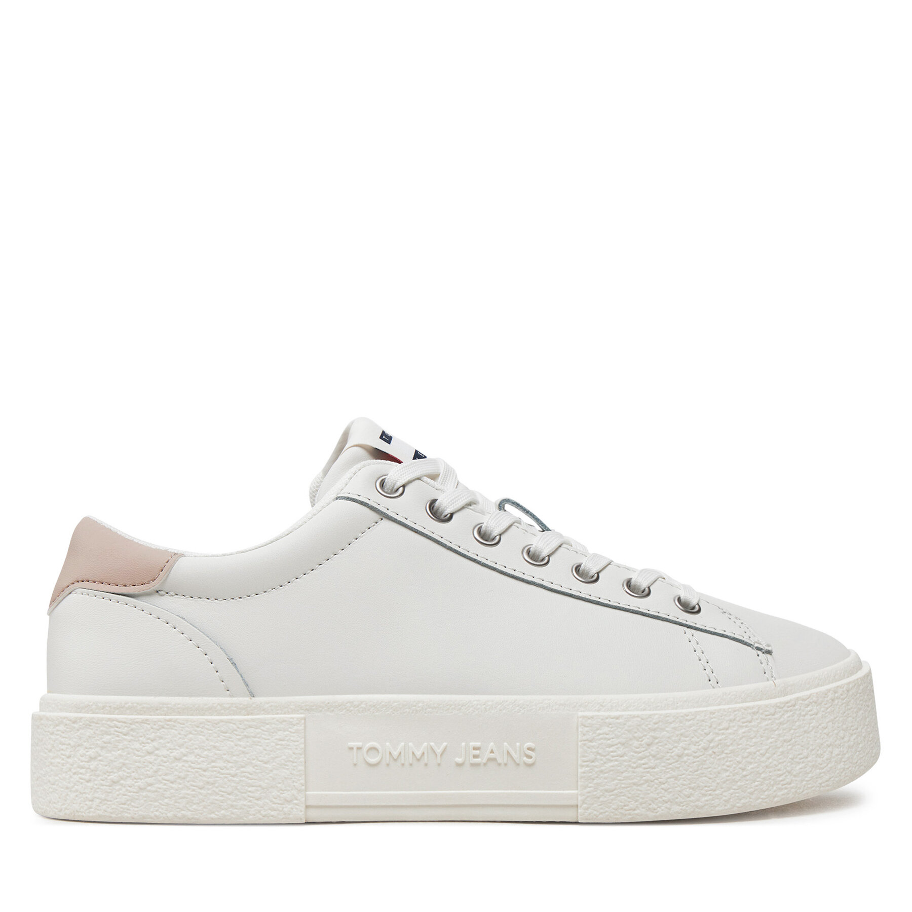 Dámske Sneakersy Tommy Jeans, Rozmer: 36, Écru, Tjw Foxing Flatform Sneaker EN0EN02567