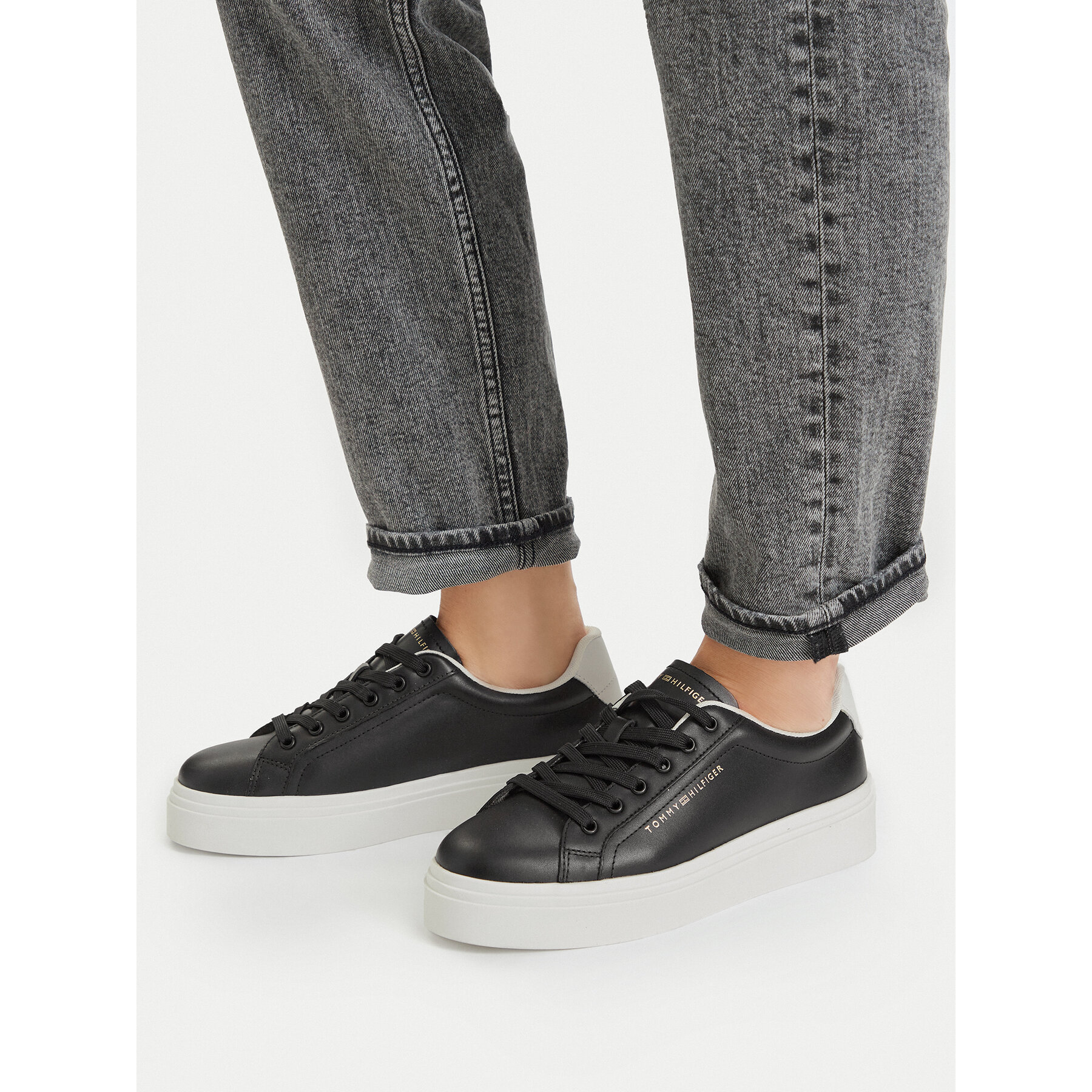 Sneakers Tommy Hilfiger Chic Cupsole FW0FW09107 Negru