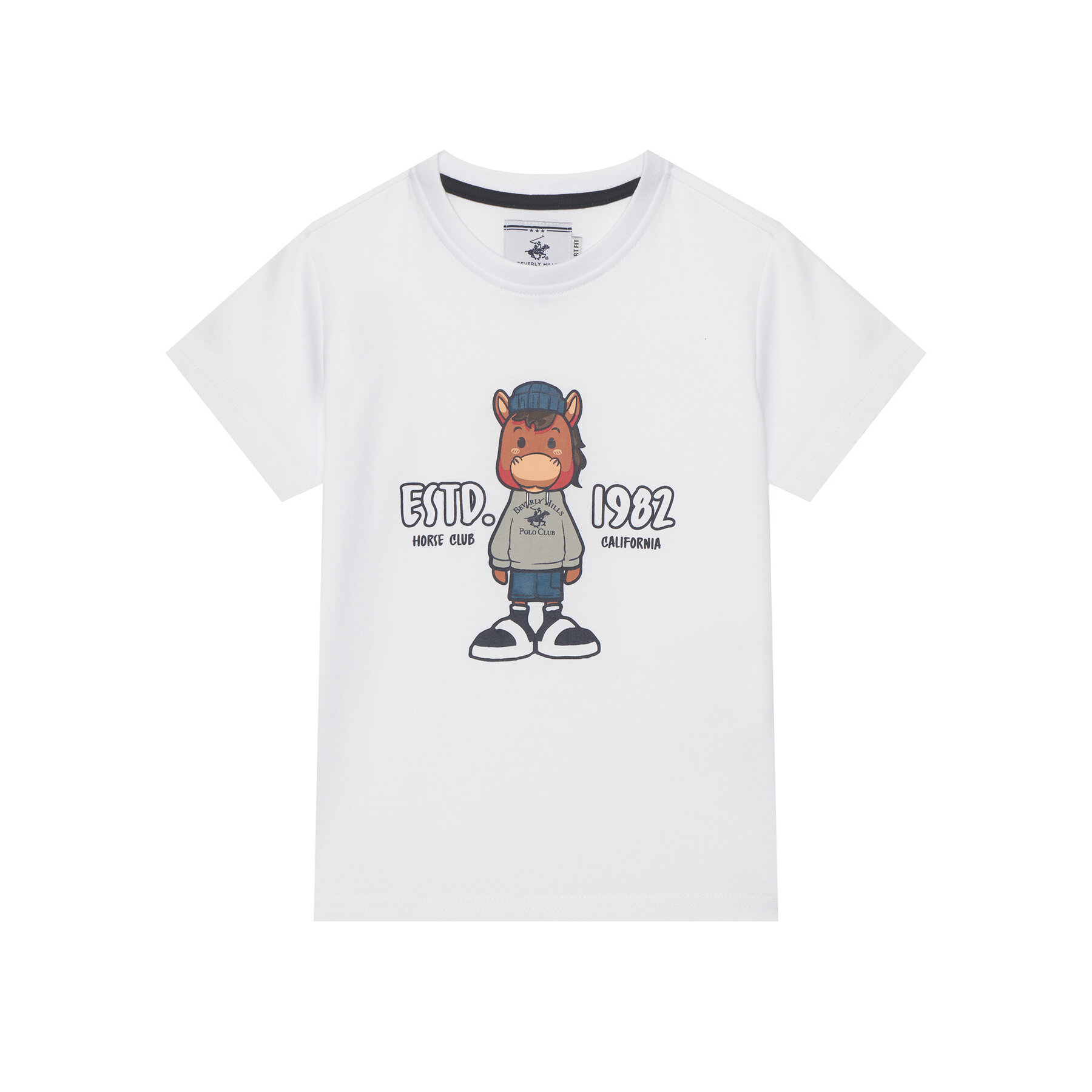 Beverly Hills Polo Club T-Shirt P-SS26B-TS0135 Λευκό Regular Fit