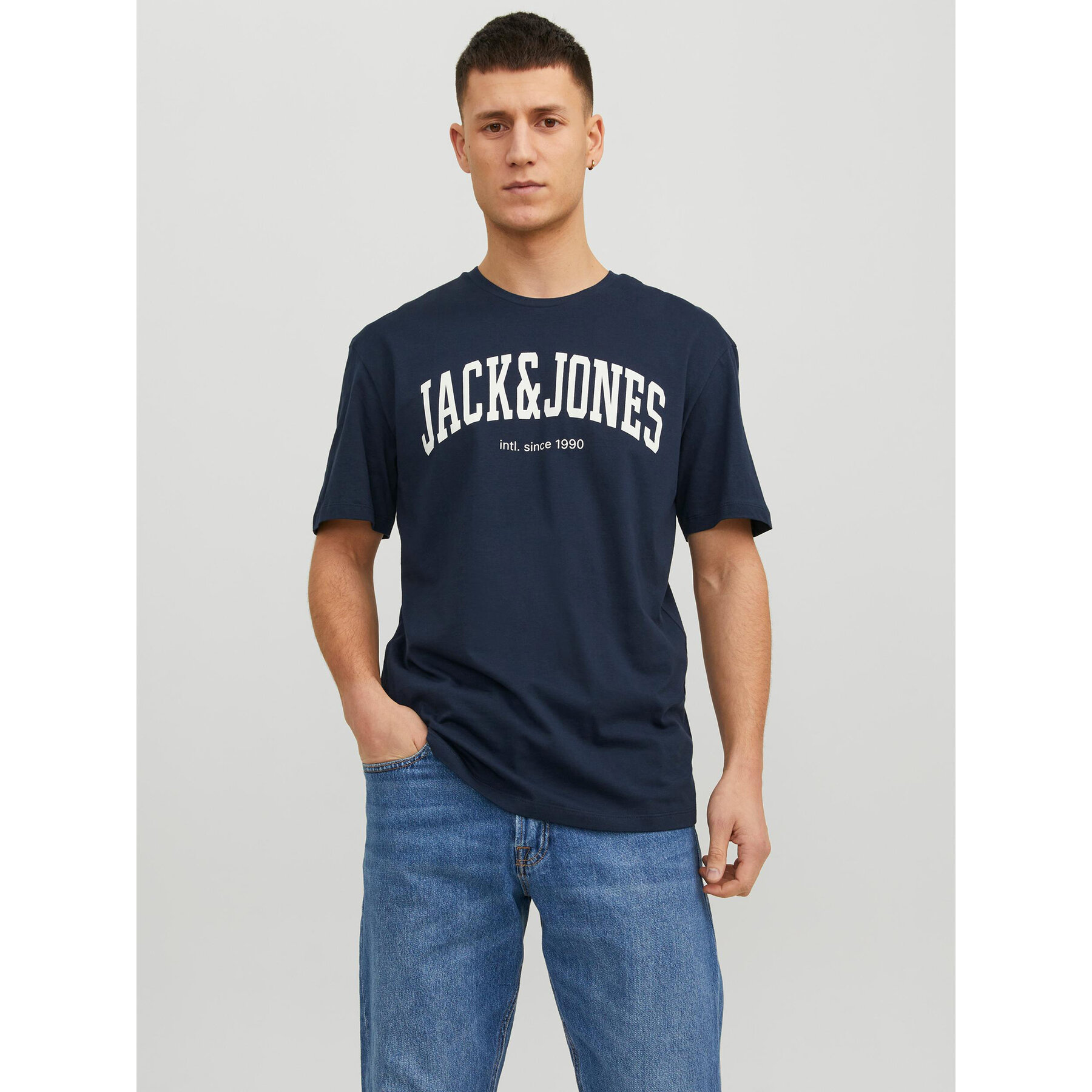 Jack&Jones Jack&Jones T-Shirt Josh 12236514 Σκούρο μπλε Relaxed Fit