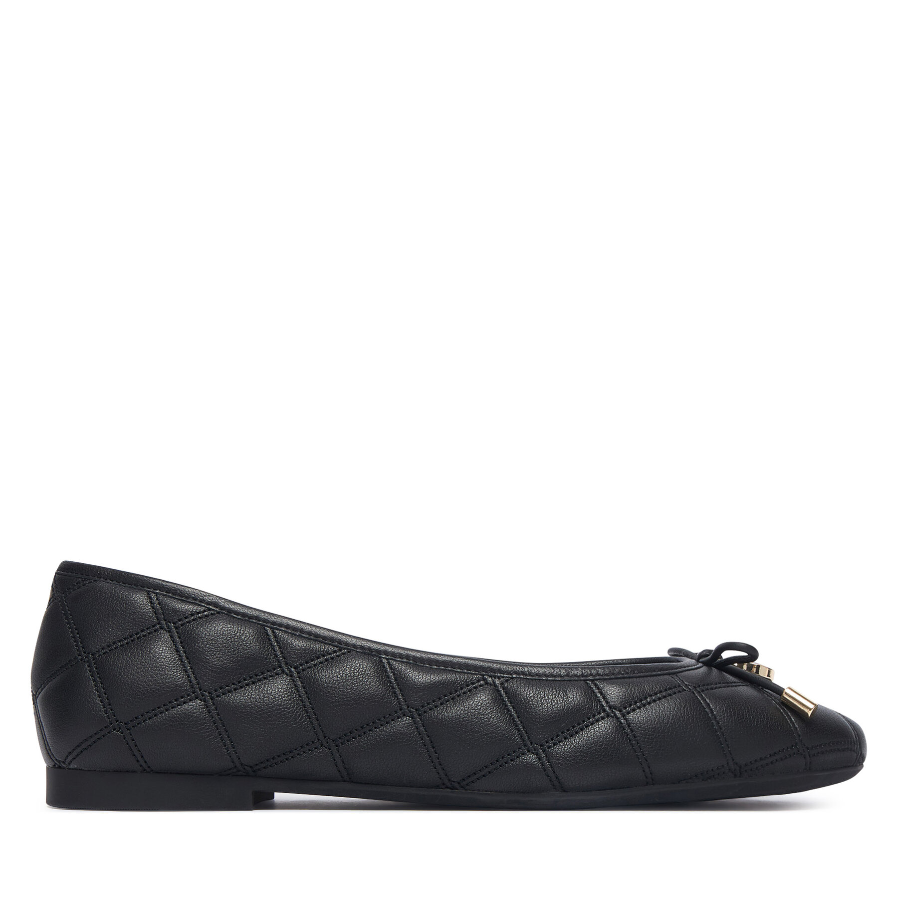 Baleríny Tommy Hilfiger Charm Quilted Ballerina FW0FW09503 Čierna