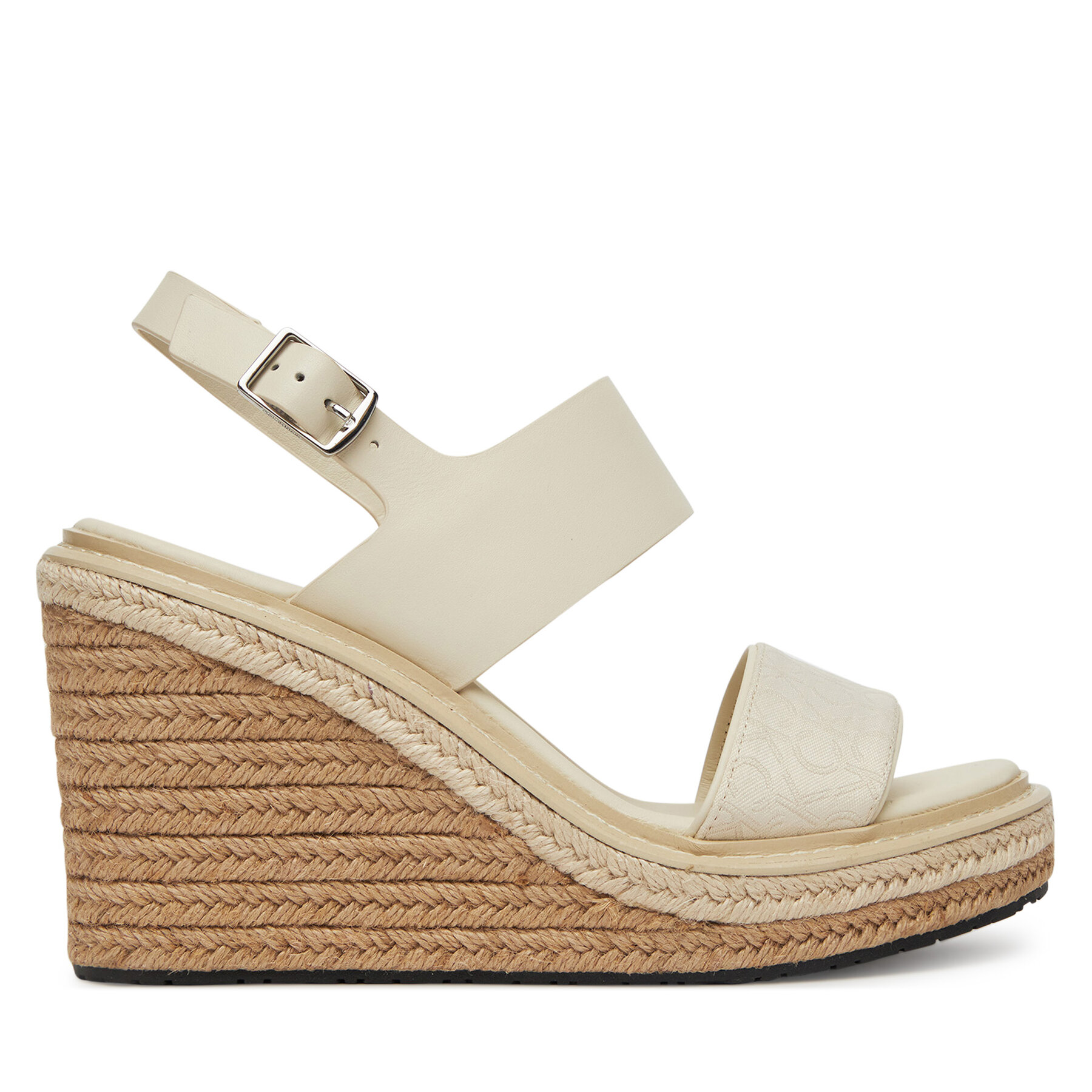Espadrile Calvin Klein Wedge Sandal 70 - Jacq HW0HW02386 Alb