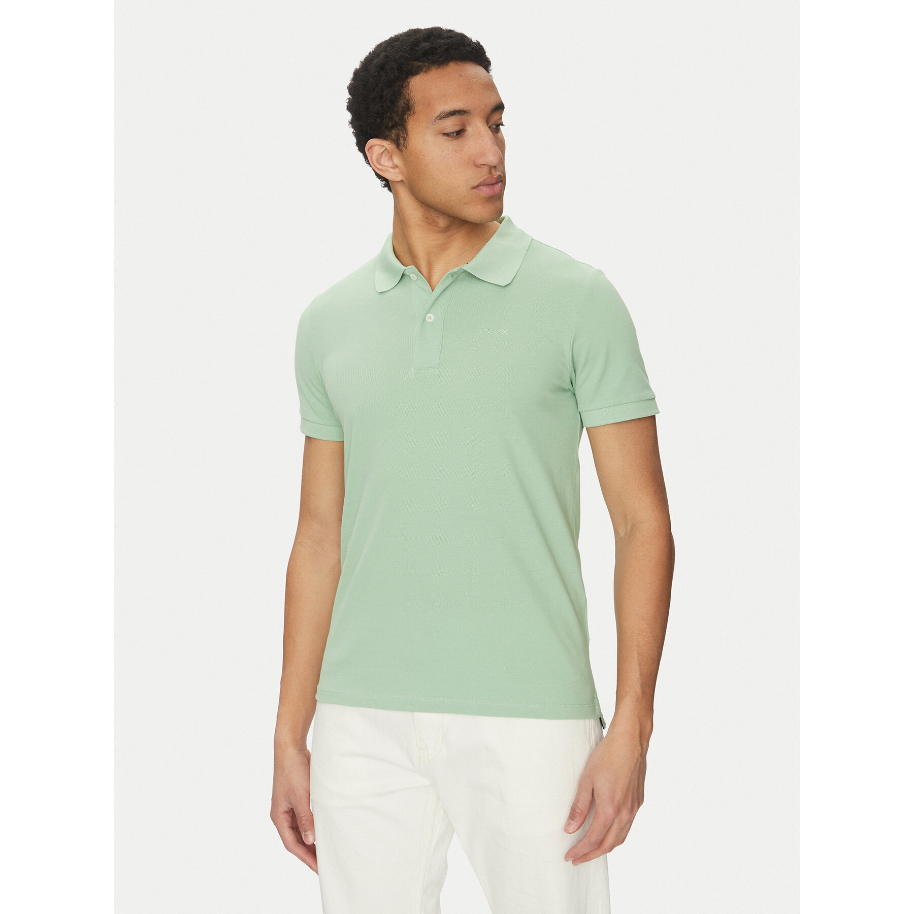 Geox Geox Polo M5511B T3240 F3274 Πράσινο Regular Fit