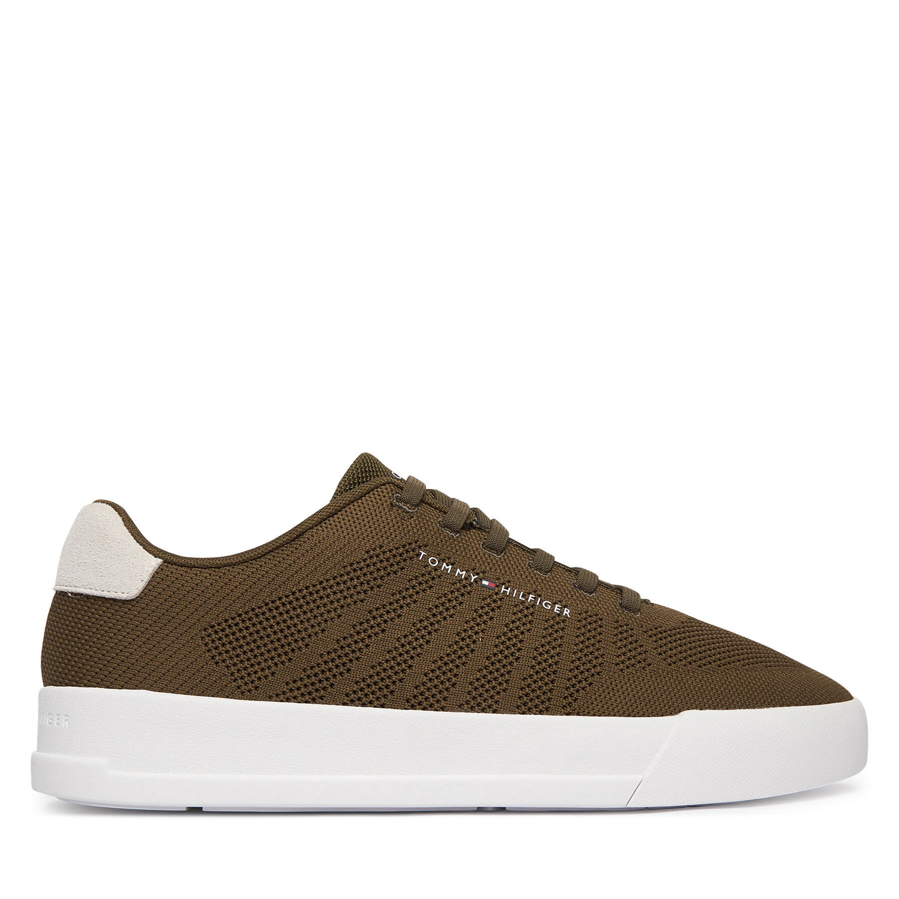 Sneakersy Tommy Hilfiger Th Court Knit FM0FM05823 Zelená