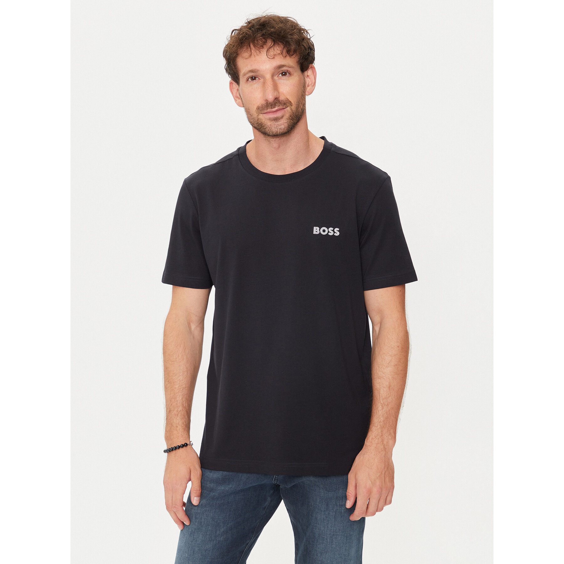Boss T-shirt 50515620 Blu scuro Regular Fit