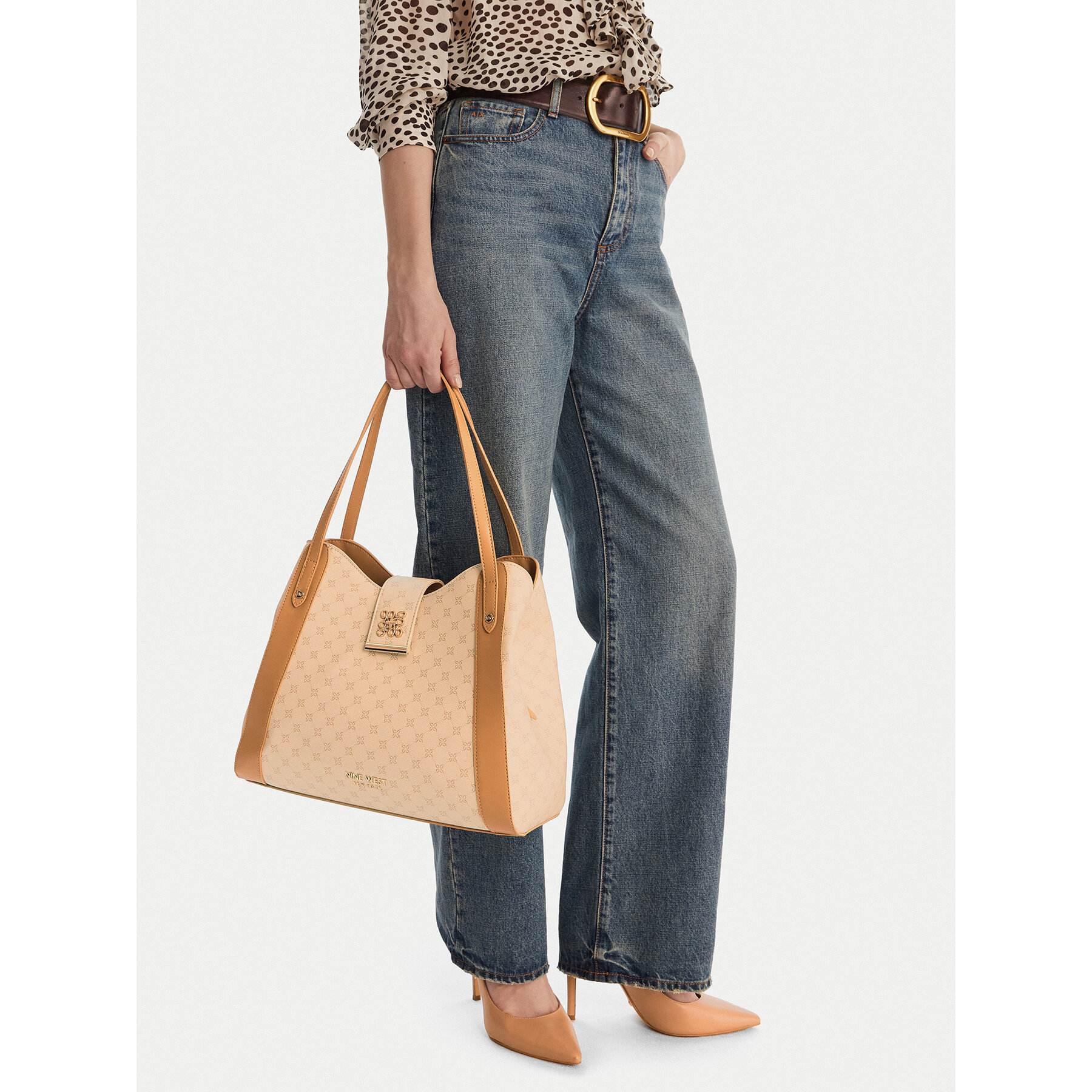 Geantă Nine West CEO-Onira-KY252 Bej