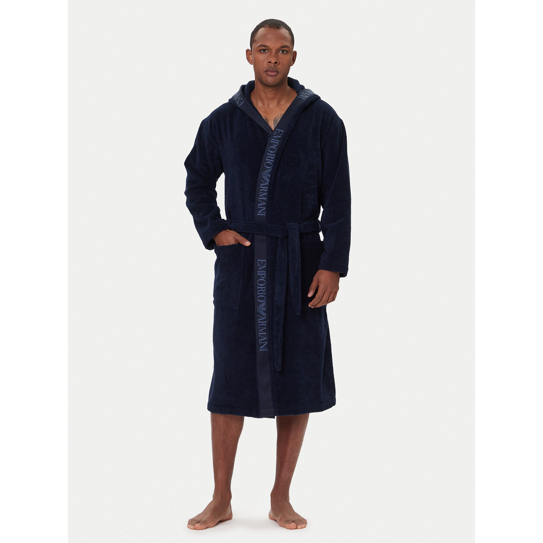 Emporio Armani Underwear Bademantel EM002255 AF14986 UB102 Dunkelblau