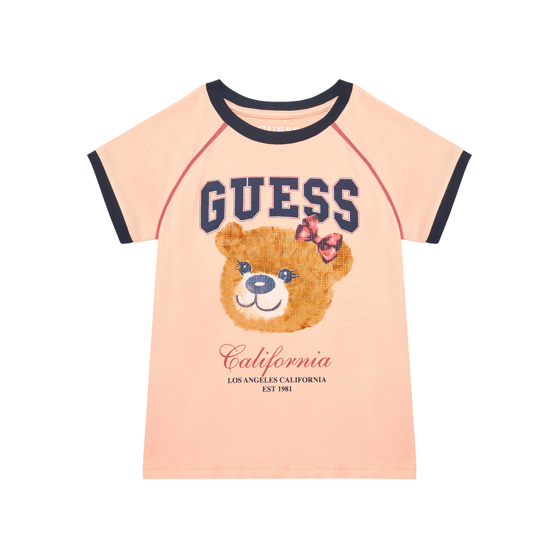 Guess T-Shirt J5YI21 K8HM4 Κοραλλί Regular Fit