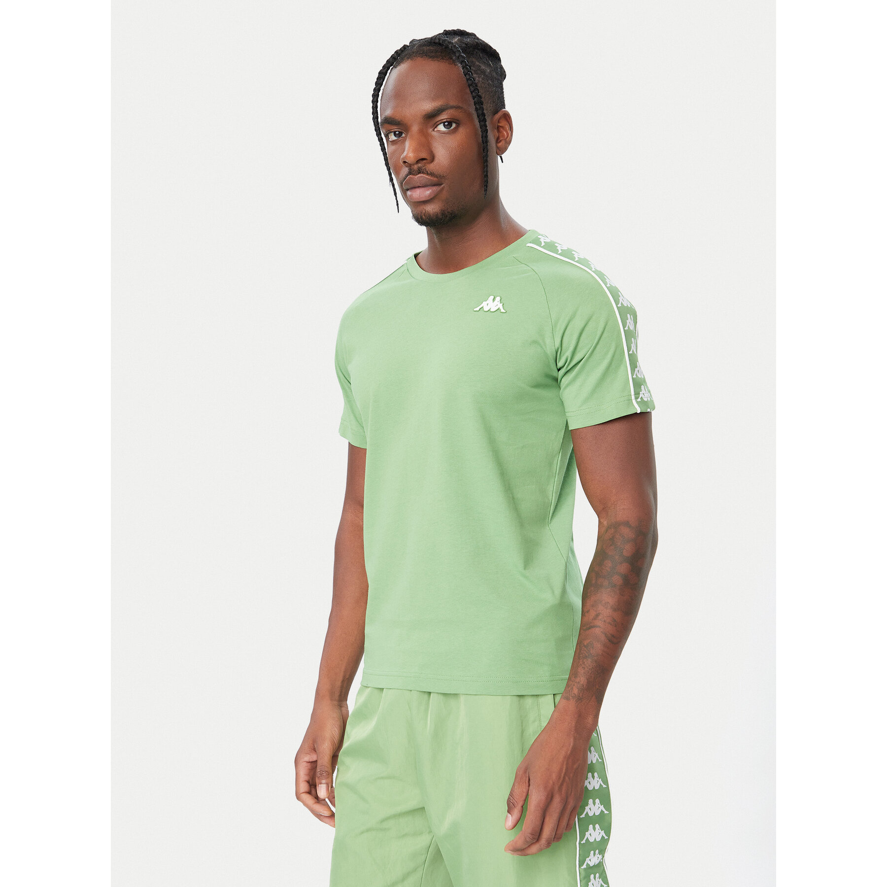 Kappa T-Shirt Banda Coen 303UV10 Grün Slim Fit