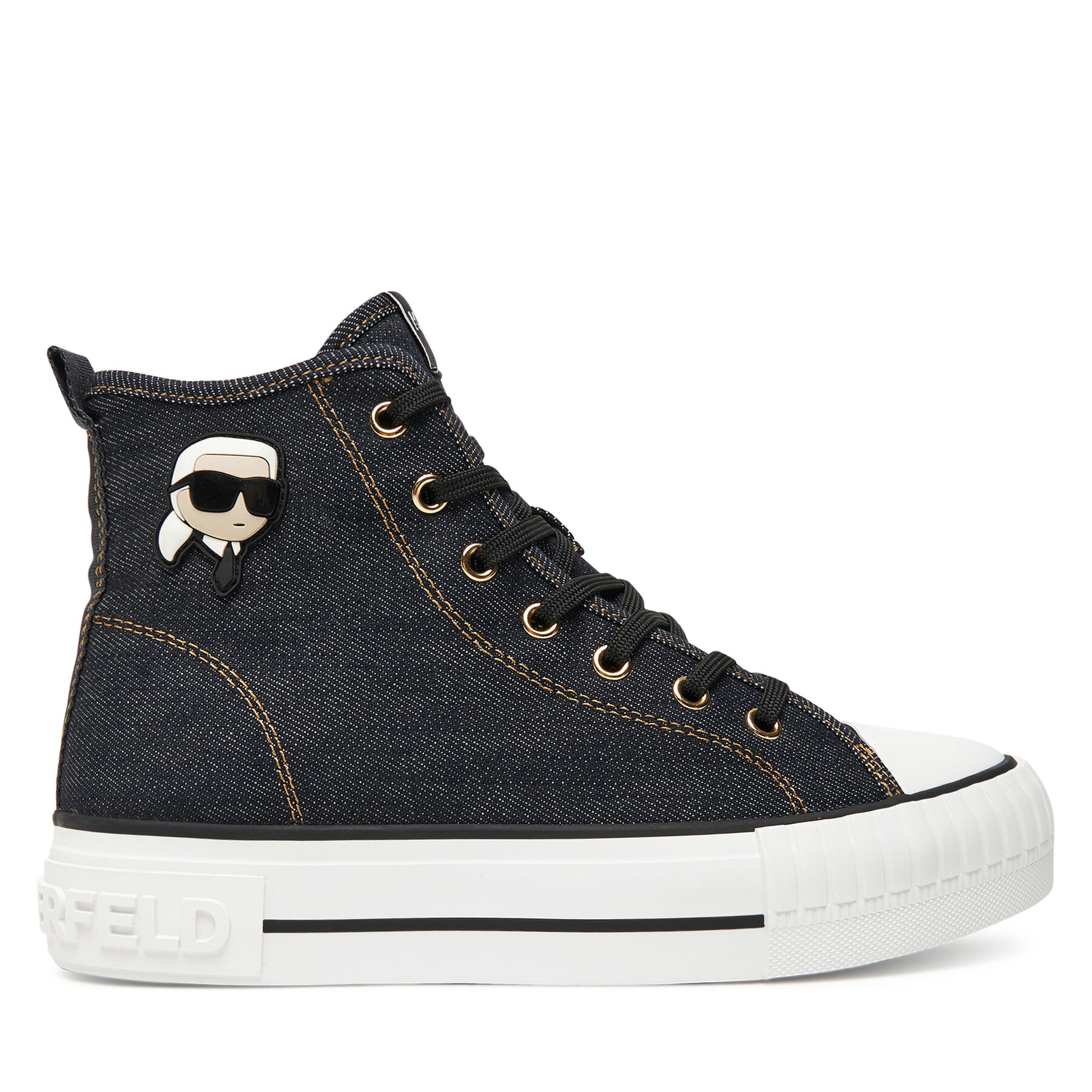 Plátenky KARL LAGERFELD KL60444D Tmavomodrá