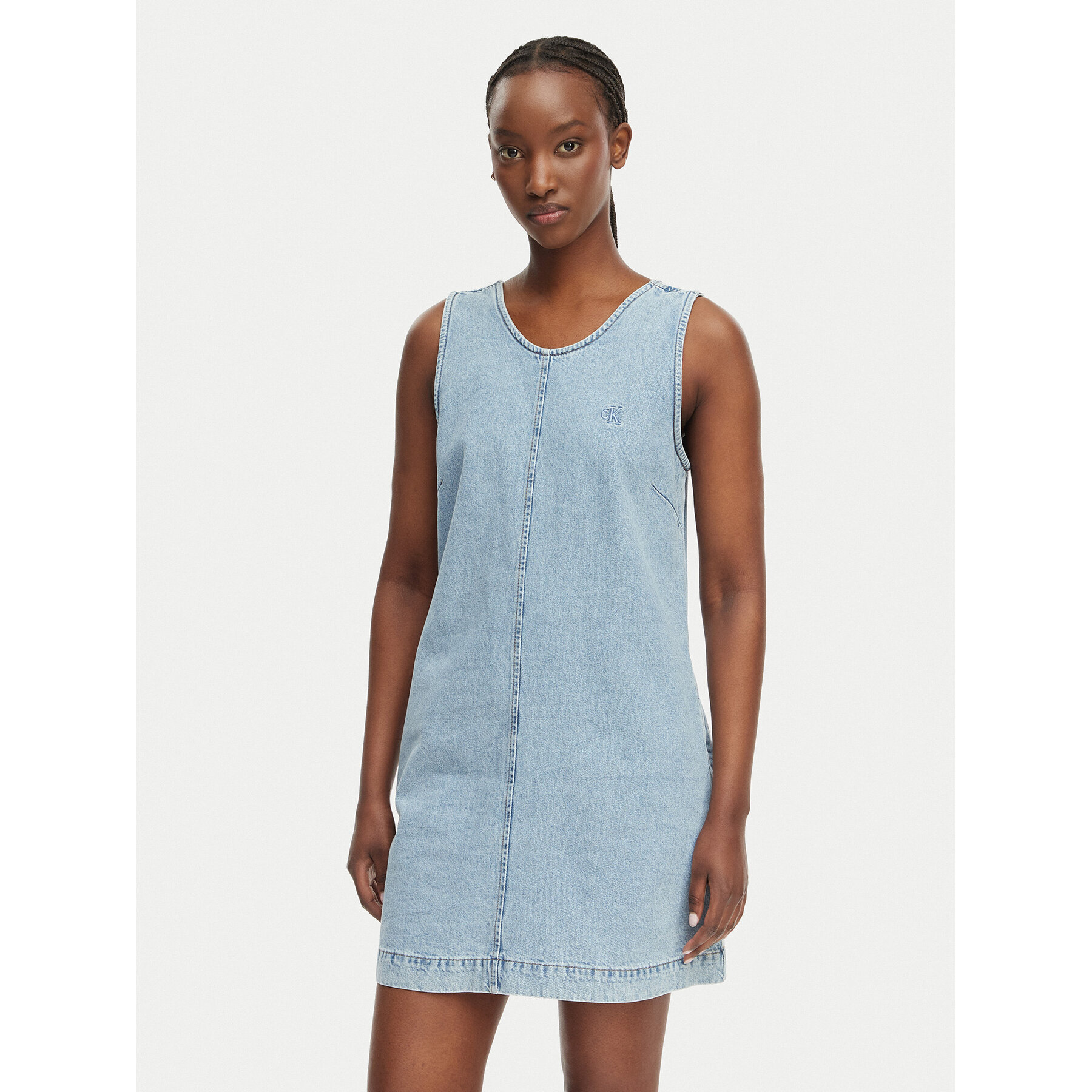 Calvin Klein Jeans Jeanskleid LV047F499G Blau Regular Fit