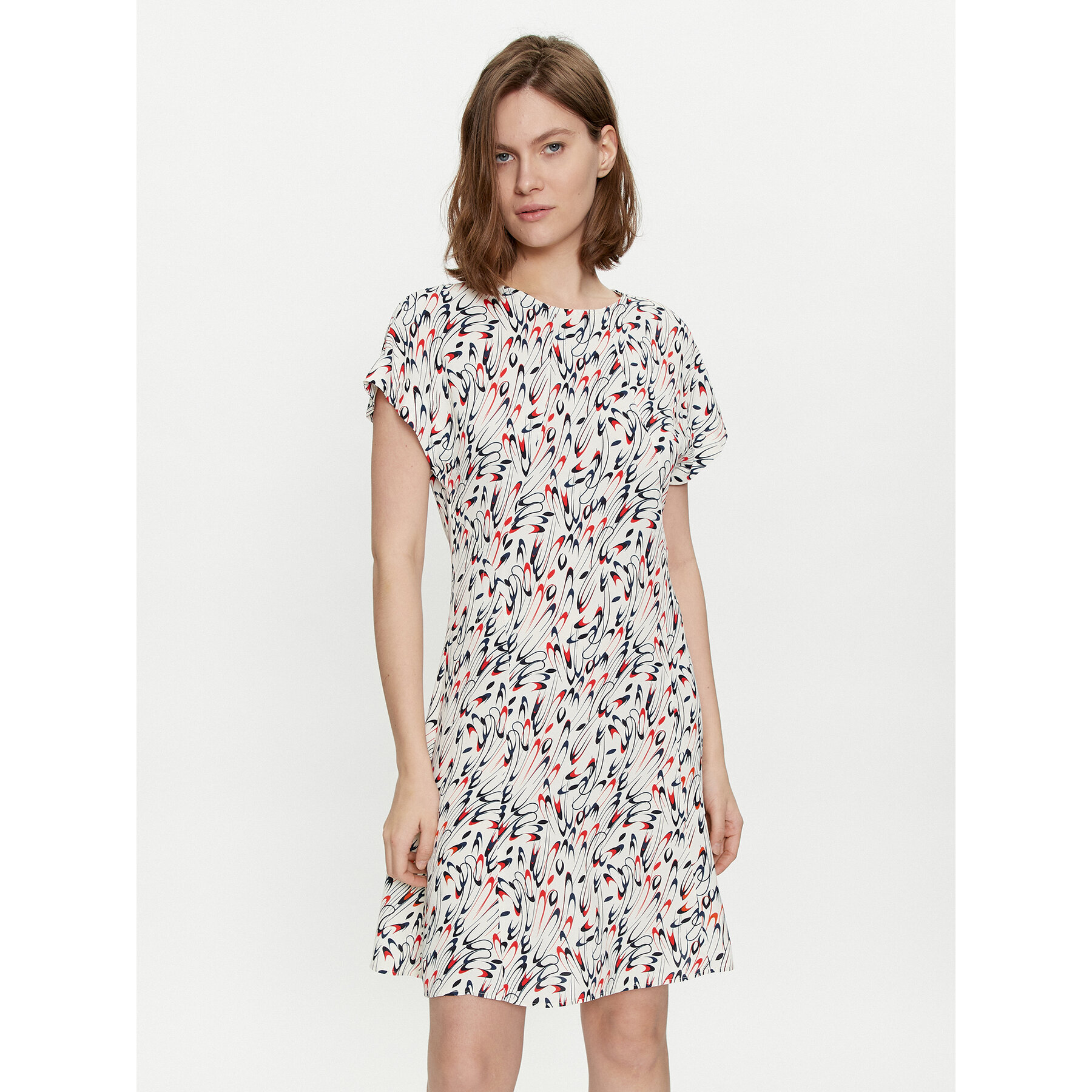 Tommy Hilfiger Kleid für den Alltag WW0WW42441 Bunt Regular Fit