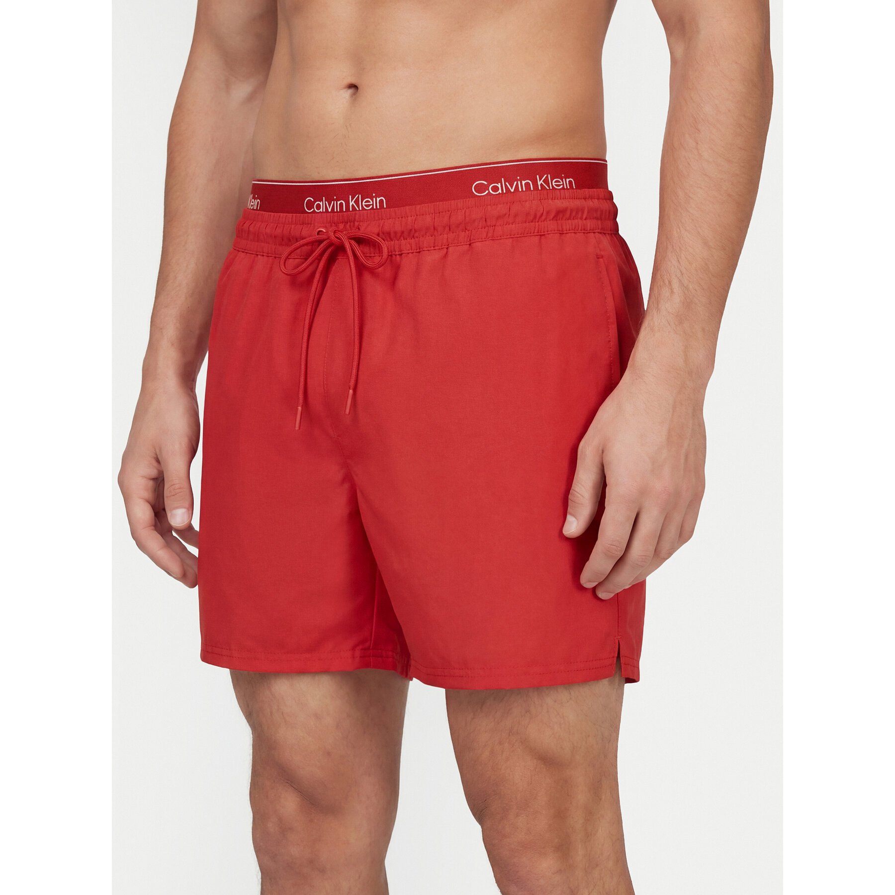 Calvin Klein Swimwear Badeshorts LV00N61024 Rot Regular Fit