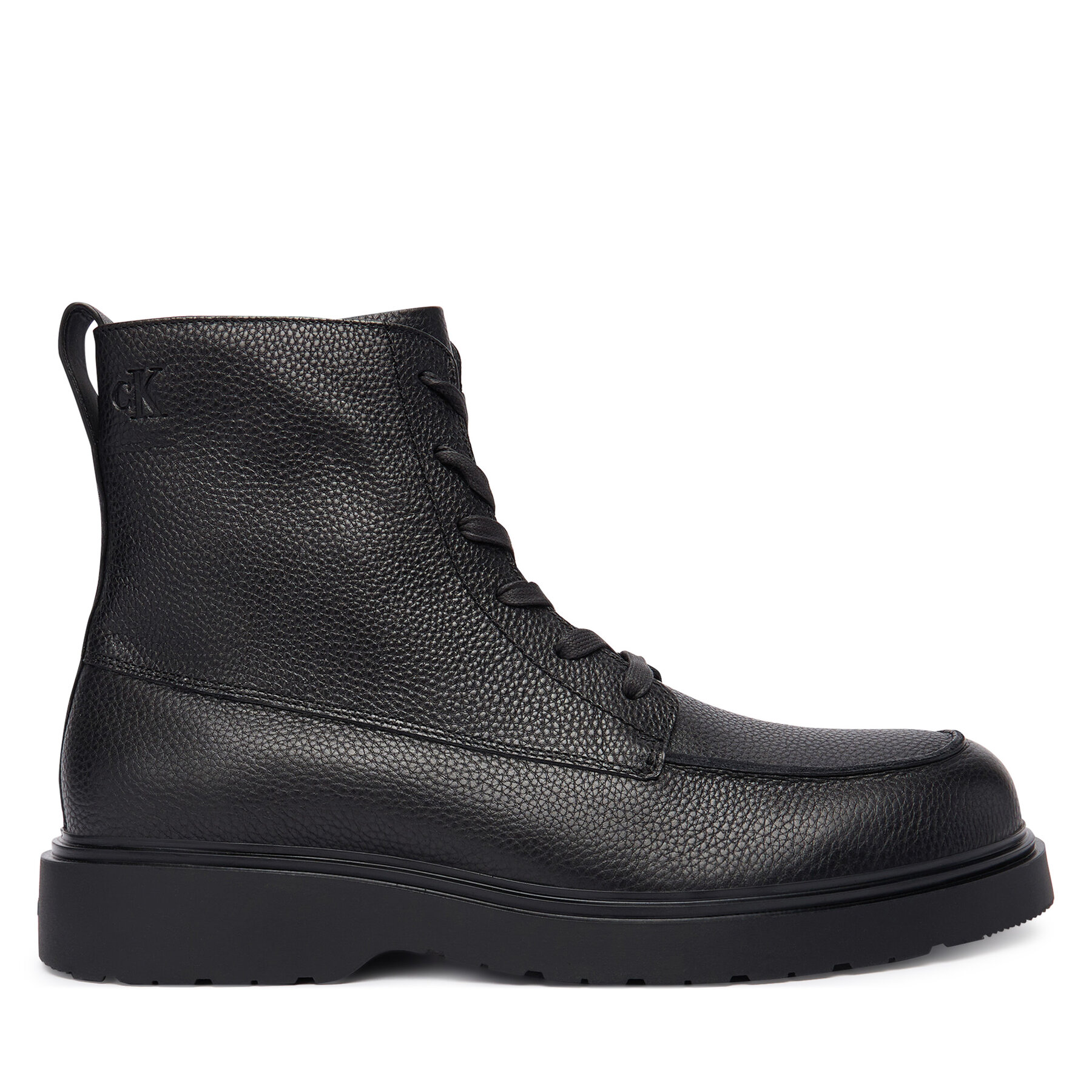 Polacchine Calvin Klein Combat Ess Lace Up Apron Lth W YM0YM01375 Nero