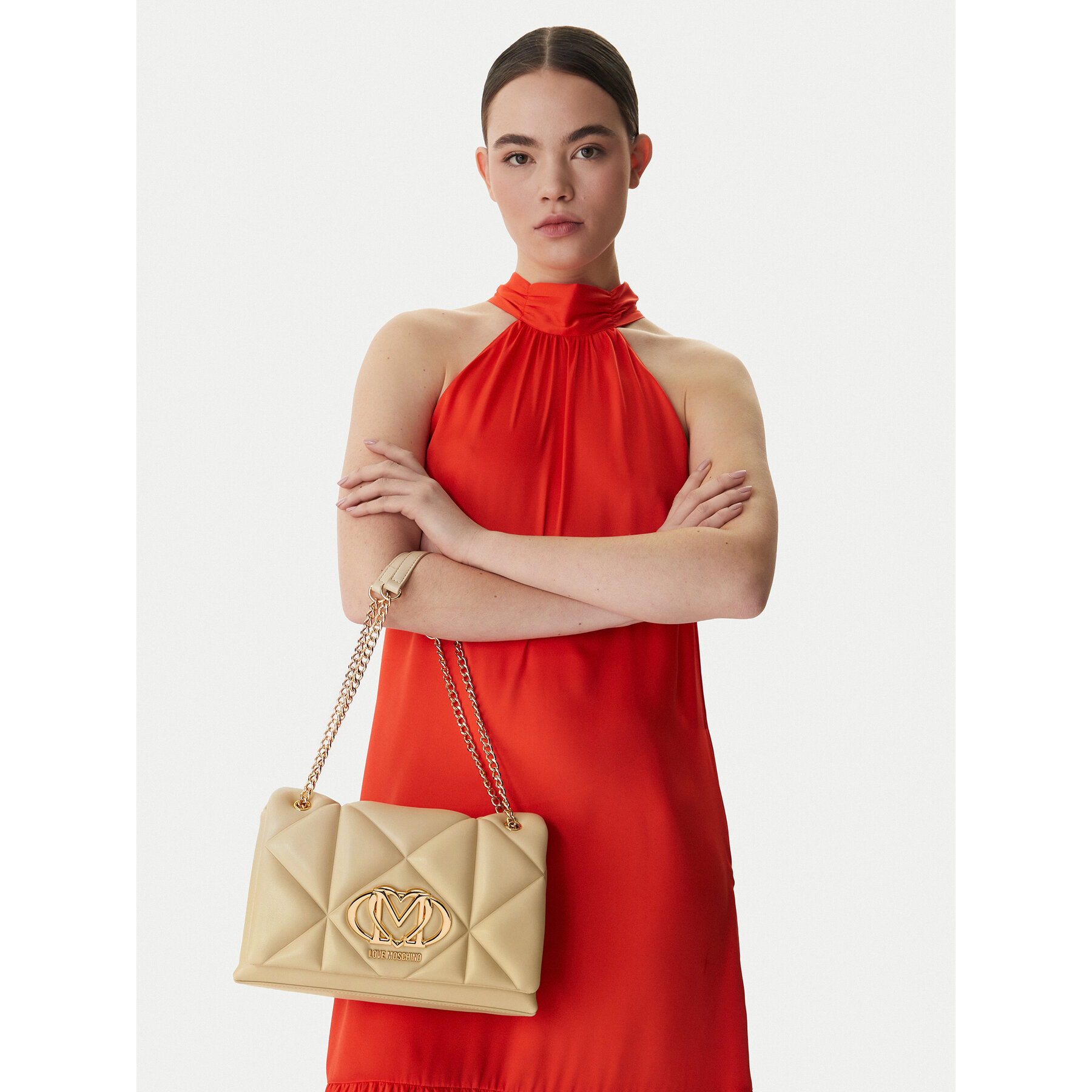 Дамска чанта LOVE MOSCHINO JC4041PP1OLC0129 Бежов