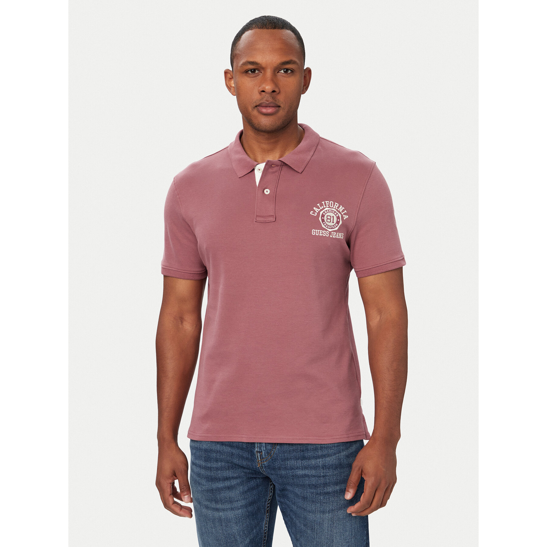 Guess Jeans Polo M6YP05 K3978 Ljubičasta Regular Fit