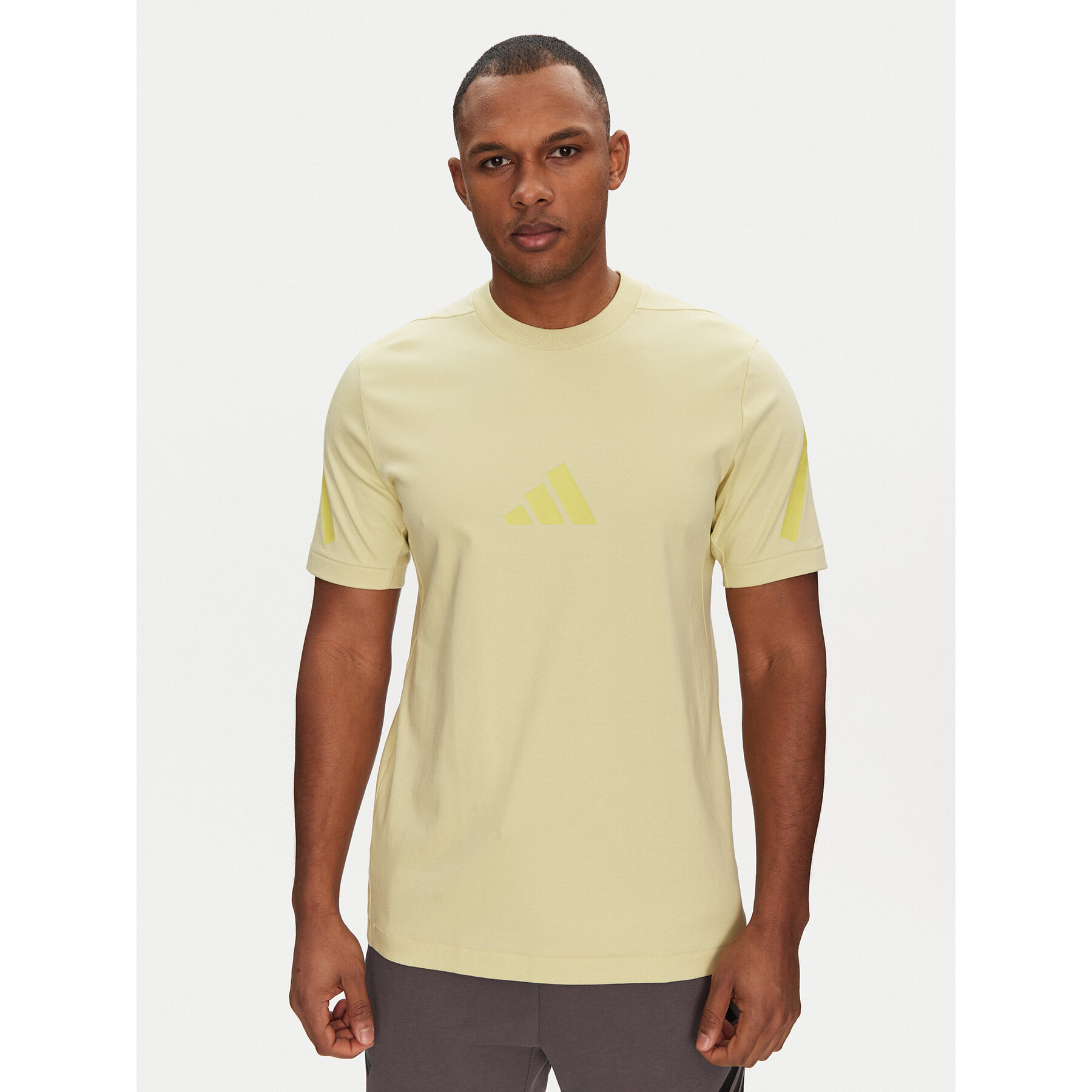 adidas T-Shirt Z.N.E. JD5981 Κίτρινο Regular Fit