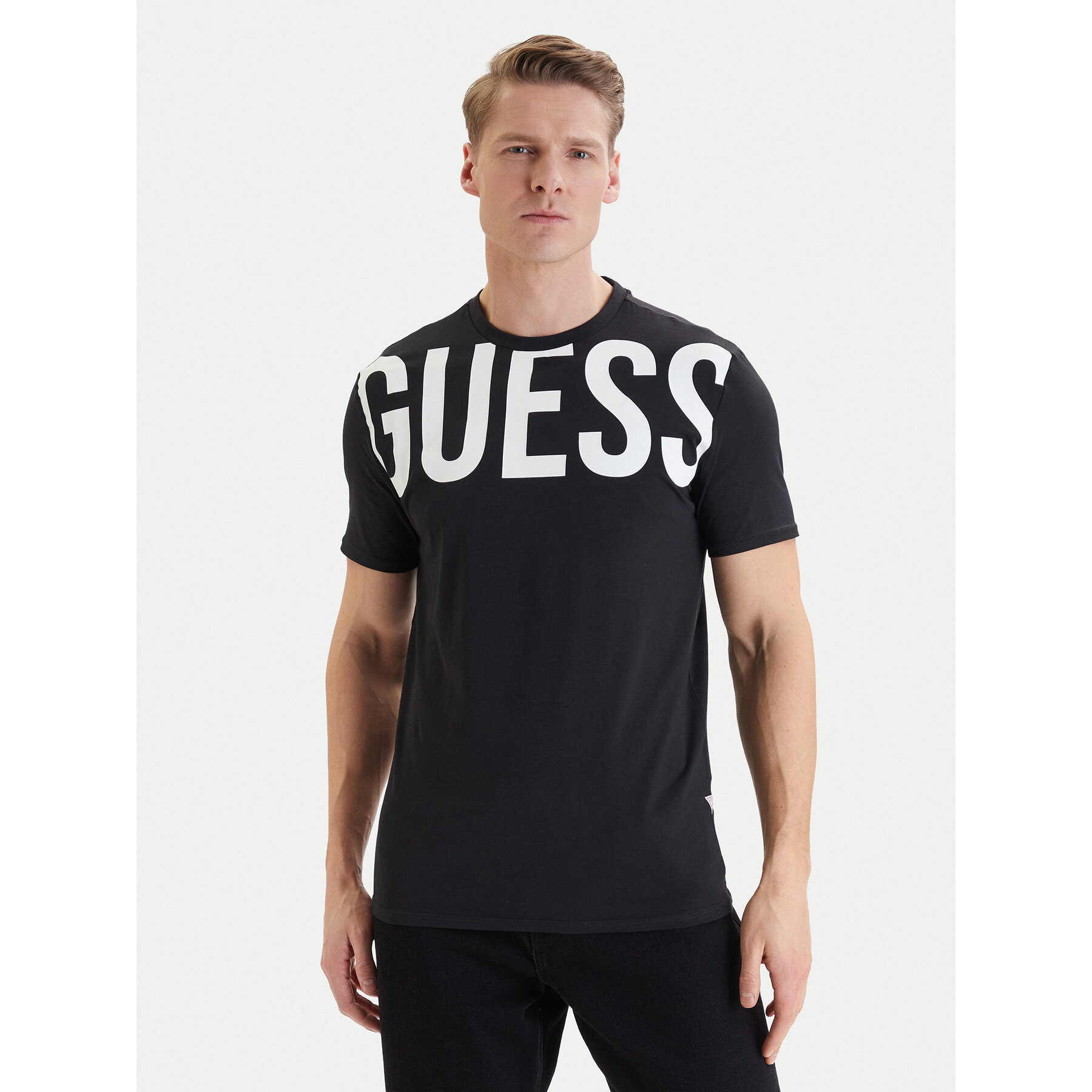 Guess Póló F6GI01 J1314 Fekete Slim Fit