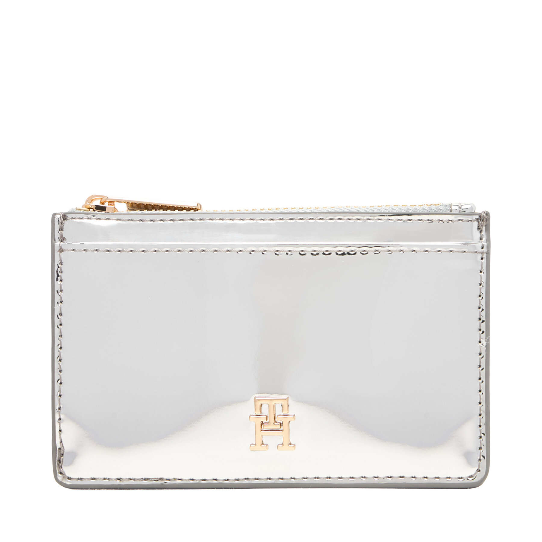Bankkártya tartó Tommy Hilfiger Long Cc Holder Met AW0AW18038 Ezüst