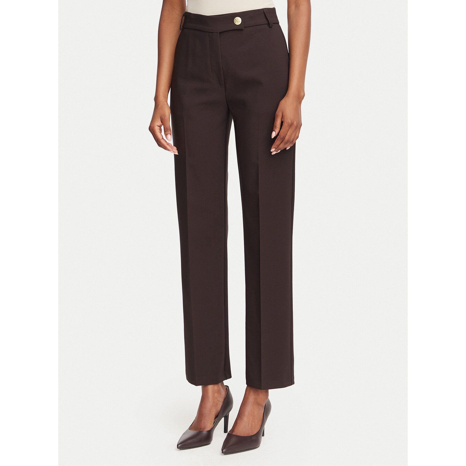 Rinascimento Stoffhose CFC0131088003 Braun Regular Fit