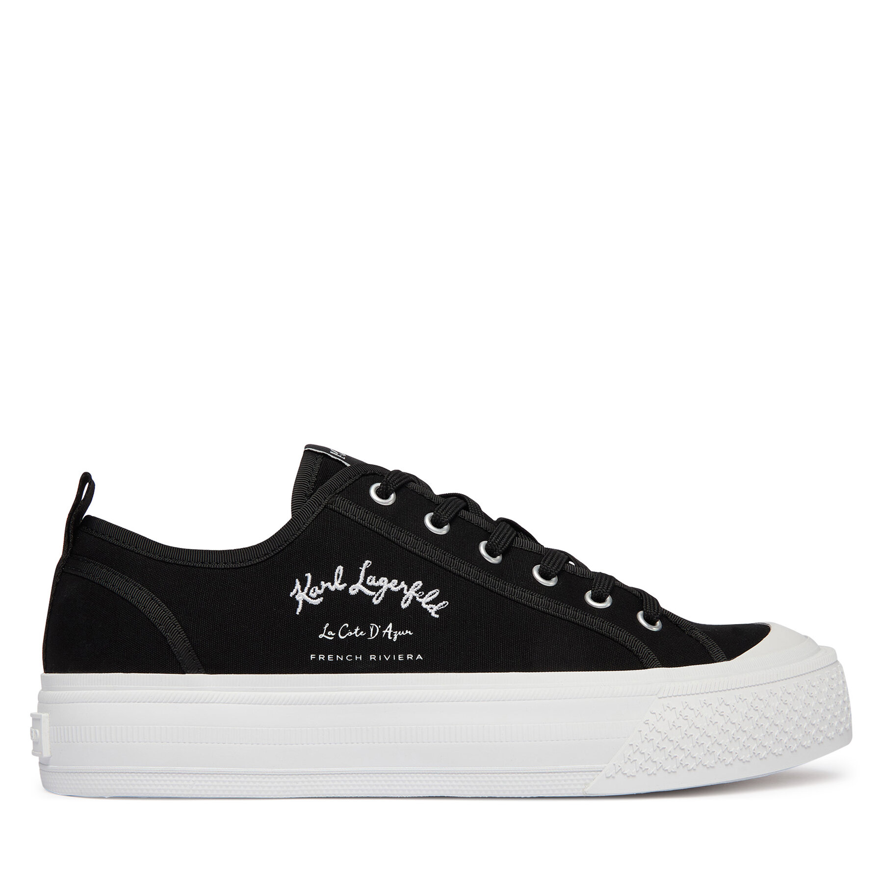Tenisice KARL LAGERFELD Kampus Max V KL50523 Crna