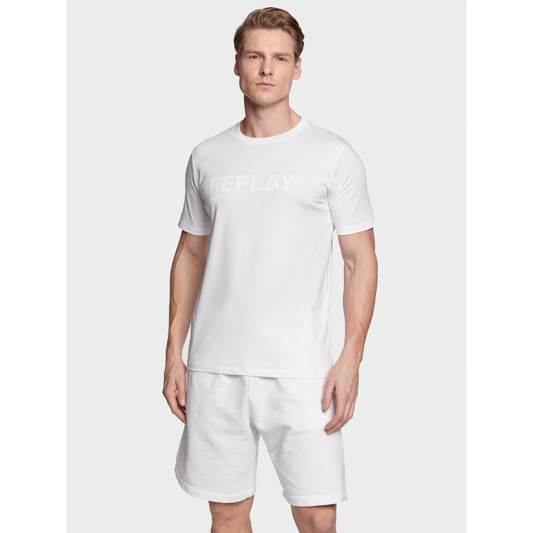 Replay T-Shirt M6462.000.23188P Λευκό Regular Fit