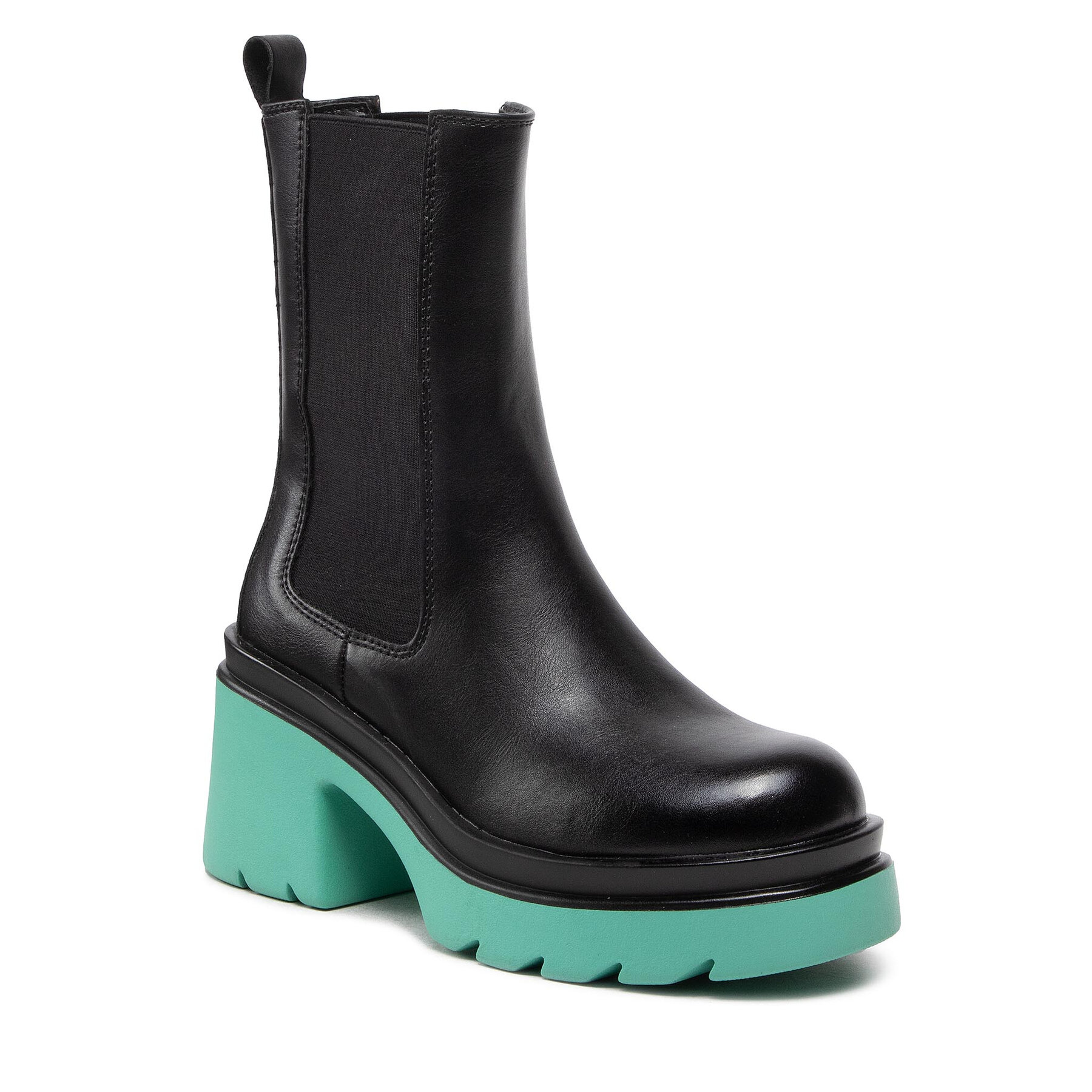 Škornji DeeZee ZAL90112-2 Black/Mint