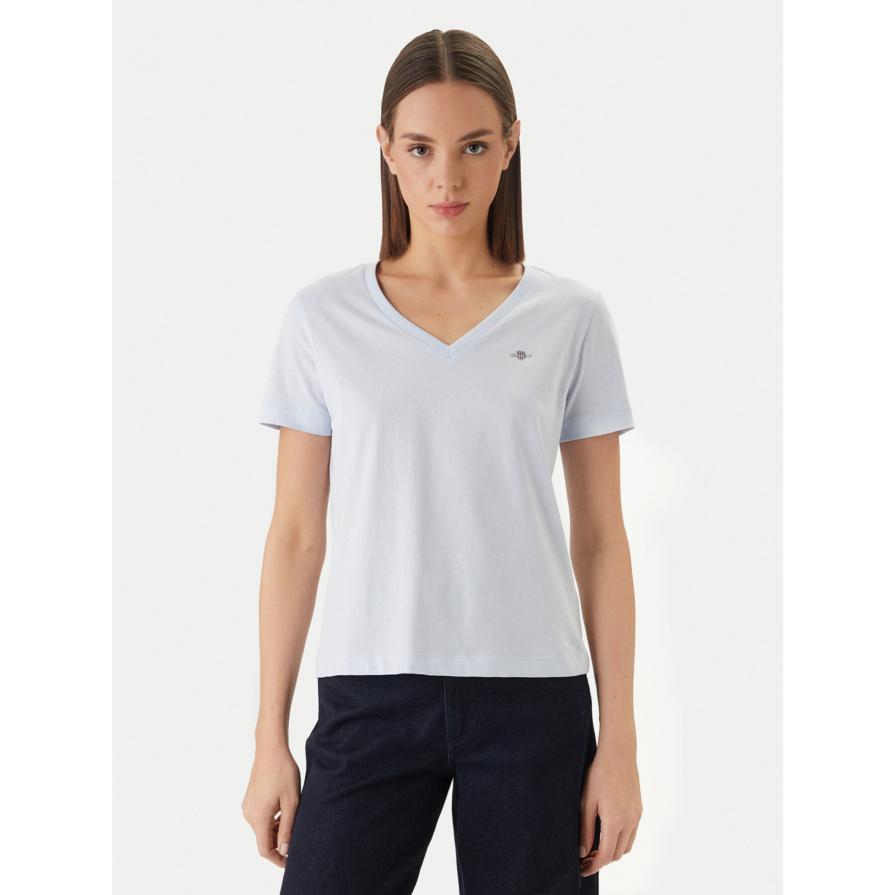 Gant T-Shirt 4200750 Γαλάζιο Slim Fit