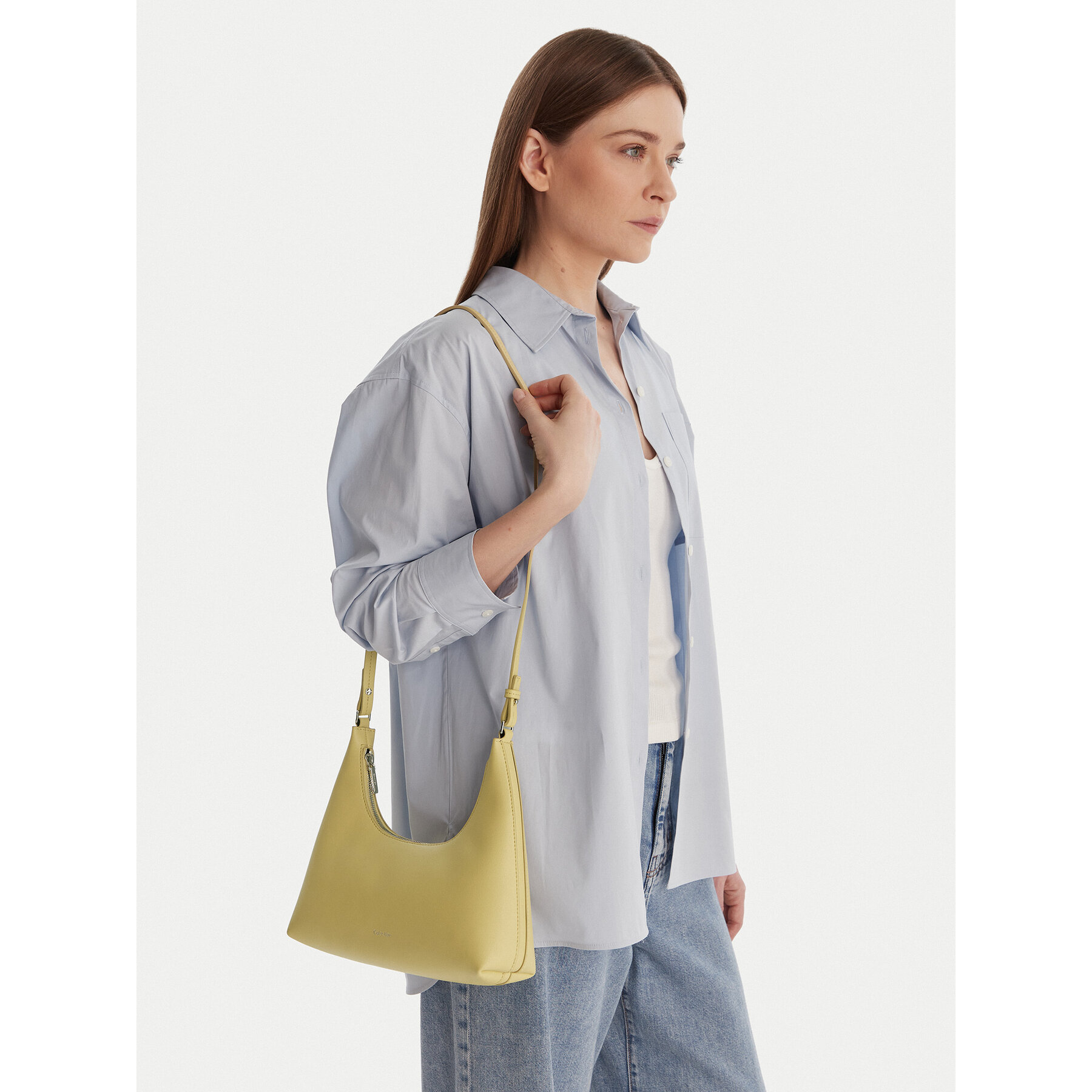 Kabelka Calvin Klein Foil Logo Conv Shoulder Bag LV04F3272G Žltá
