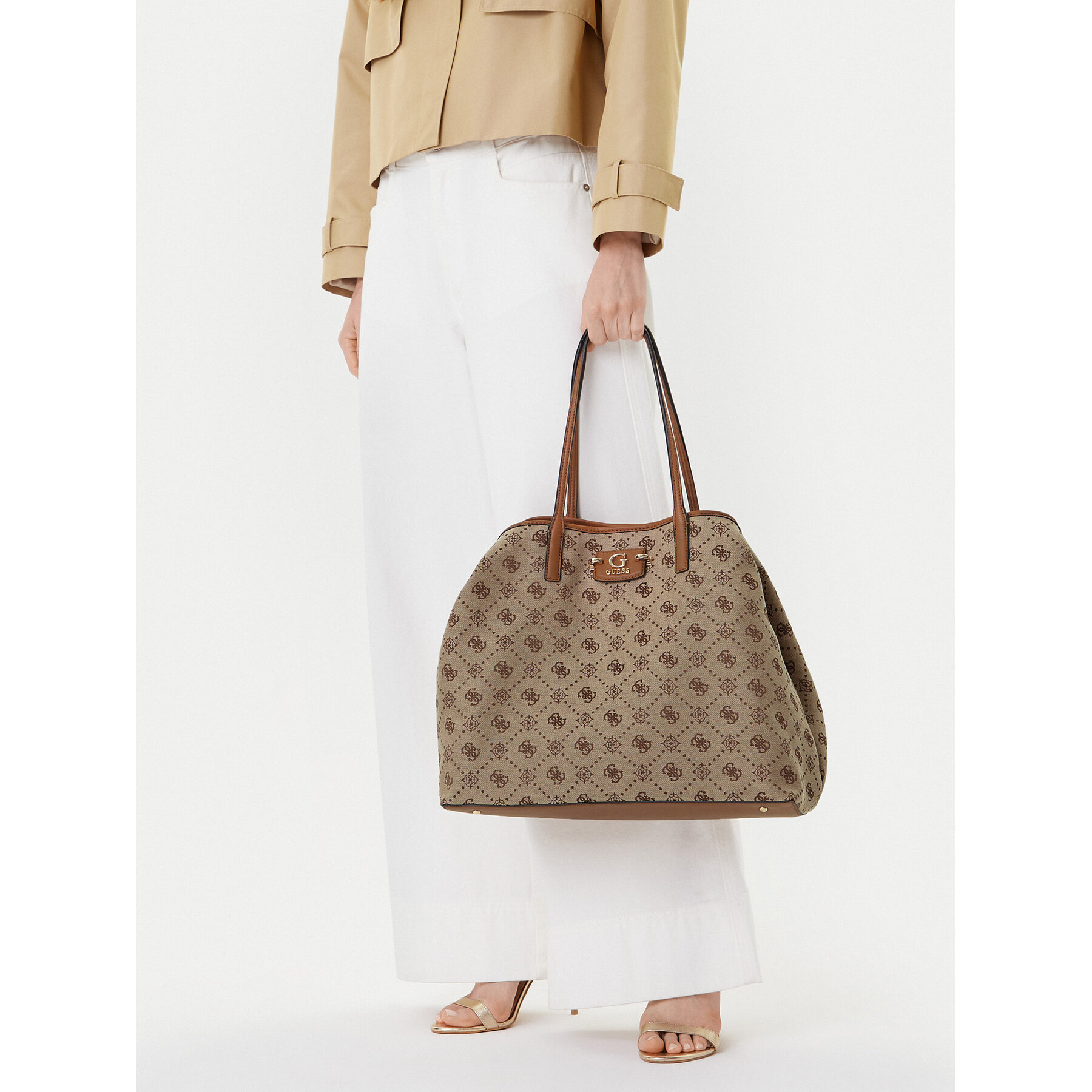 Дамска чанта Guess Neda HWJP96 54240 Бежов