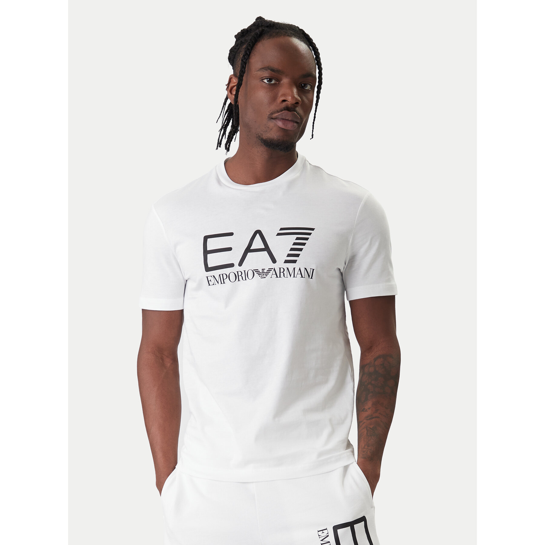 EA7 Emporio Armani T-Shirt 7M001412 AF22264 U0002 Weiß Regular Fit