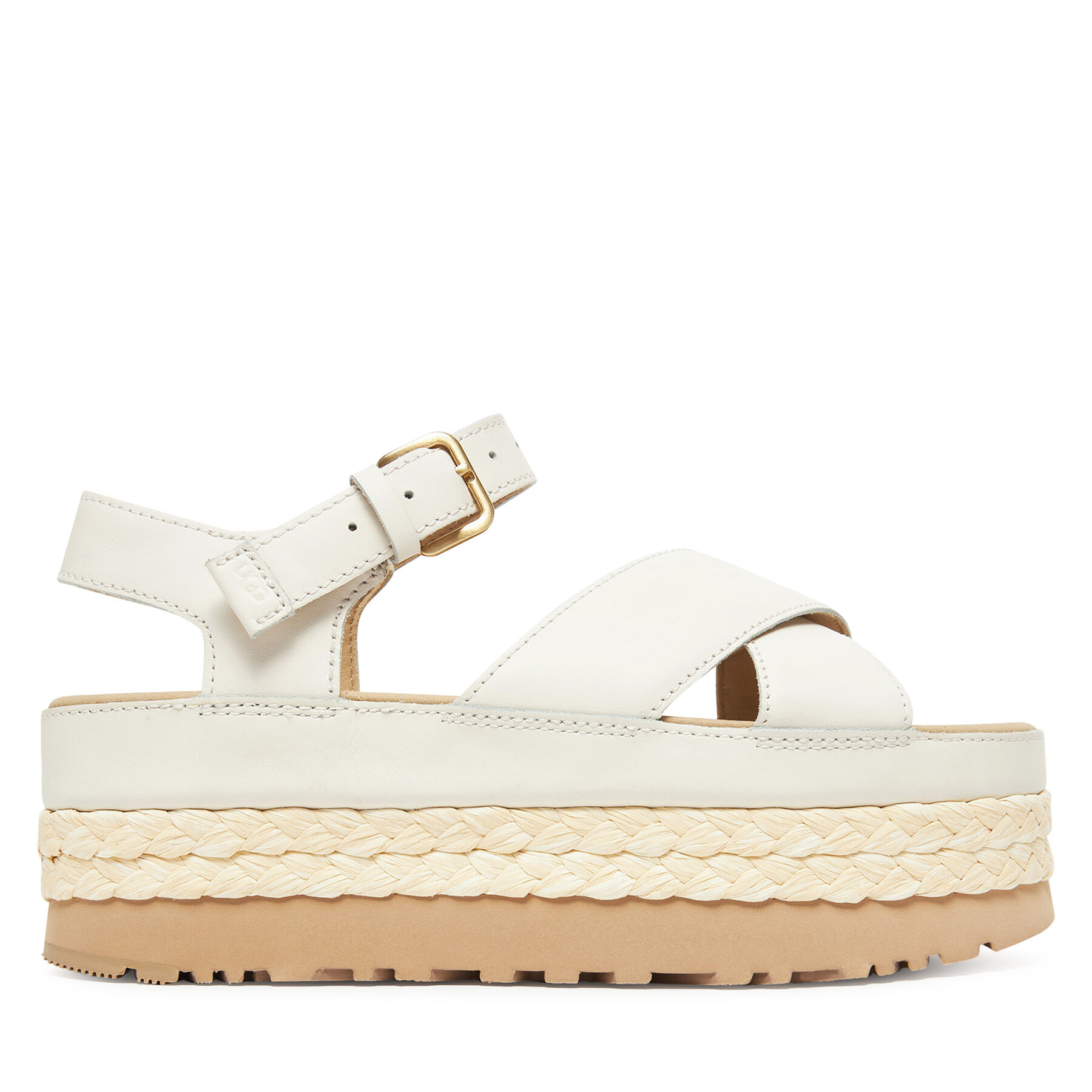 Damskie Sandały Ugg, Rozmiar 40, Kremowy W Aubrey Ankle Strap 1169650