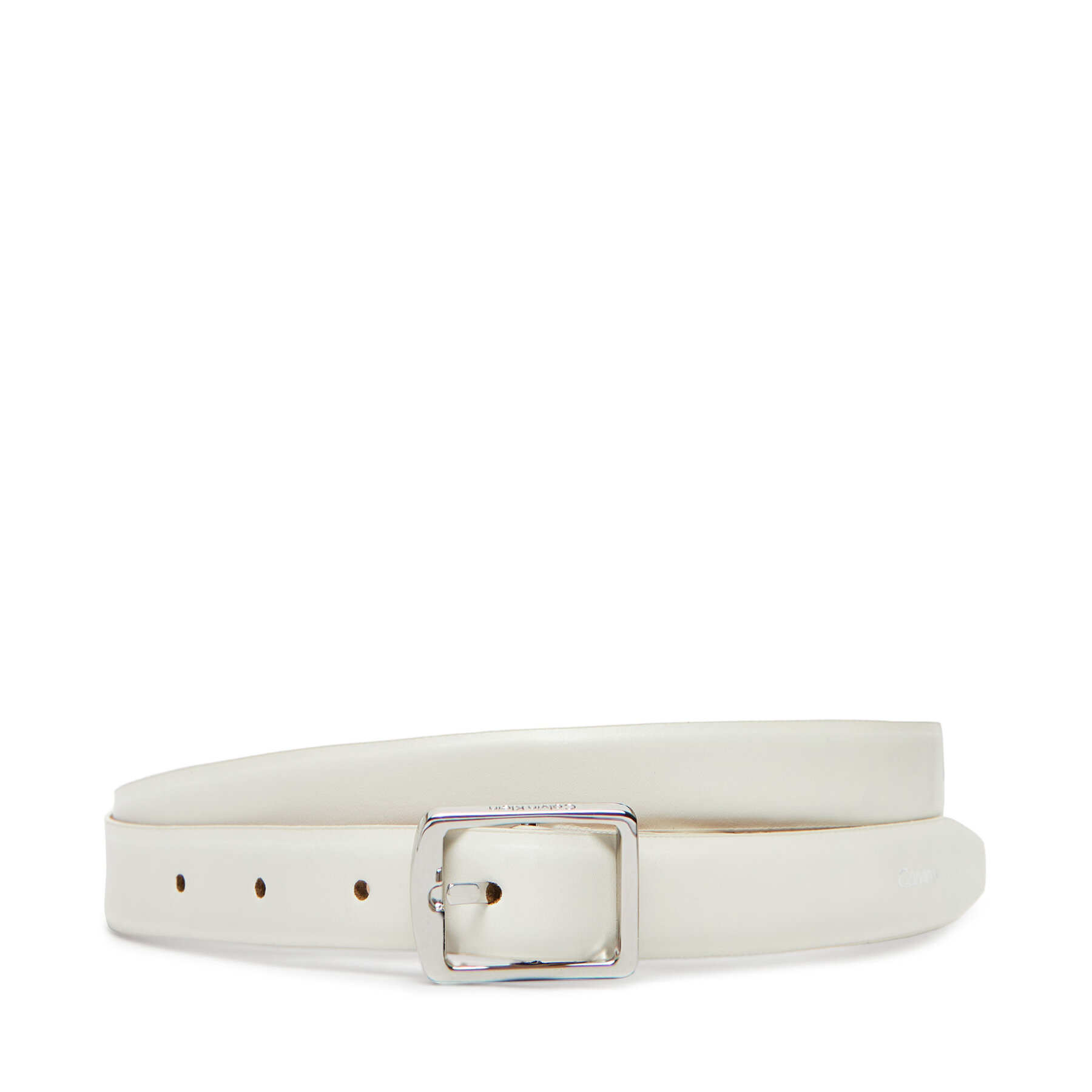 Curea de Damă Calvin Klein Classic Square Buckle Belt 20Mm LV04F7036G Alb